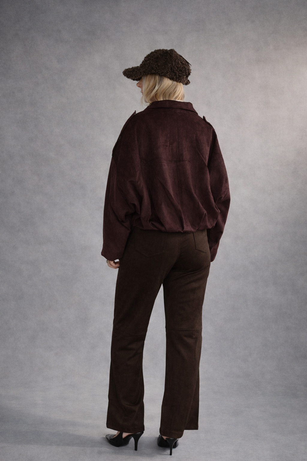 Oversized Jacke Samt Lux