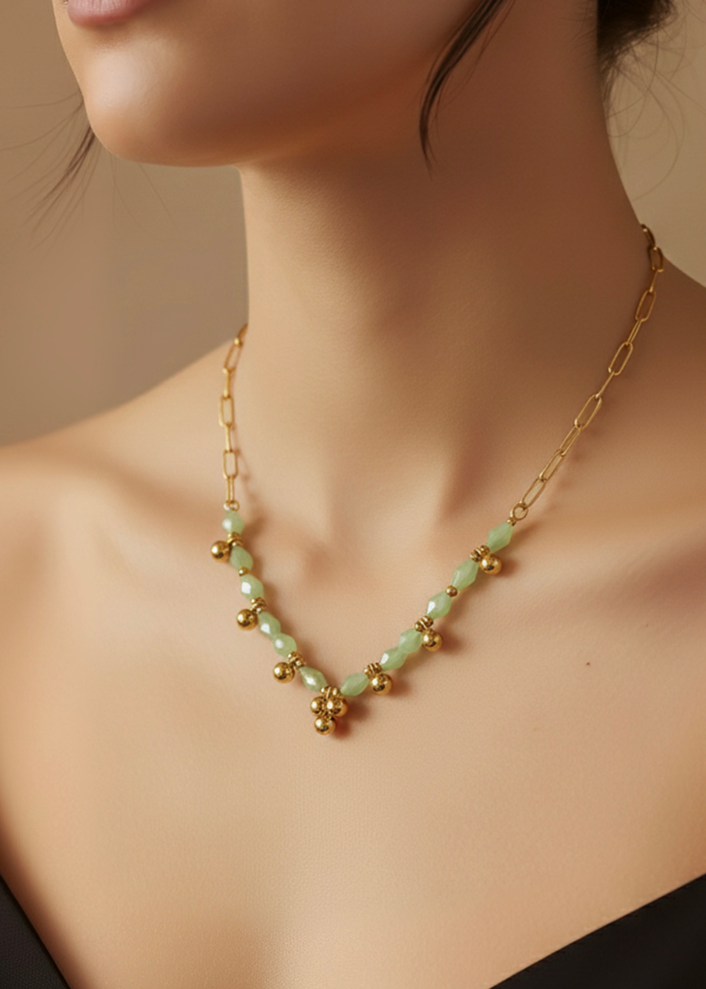 Green Pearl Chain