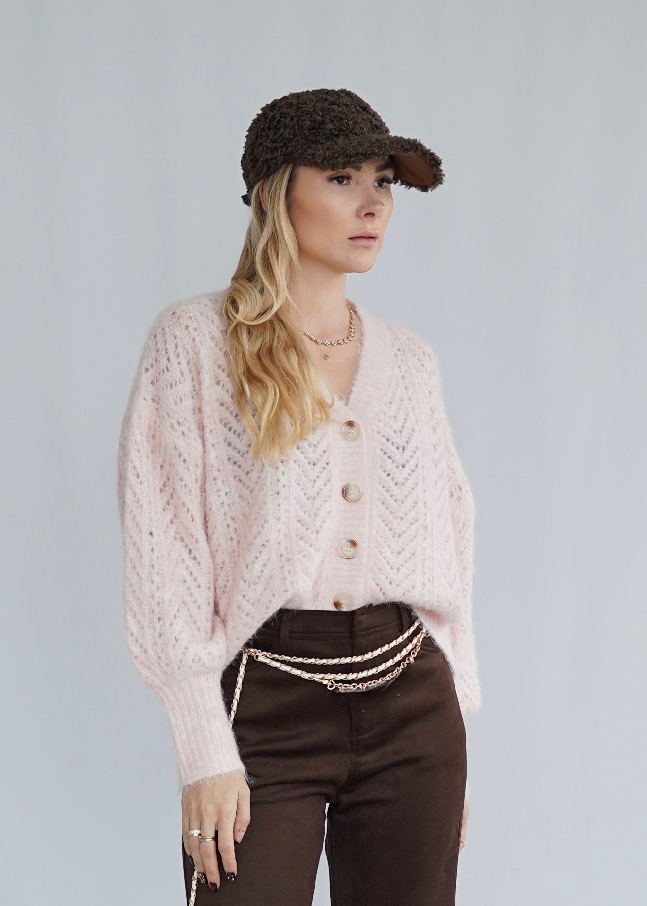 Basic Strick Cardigan in verschiedenen Farben