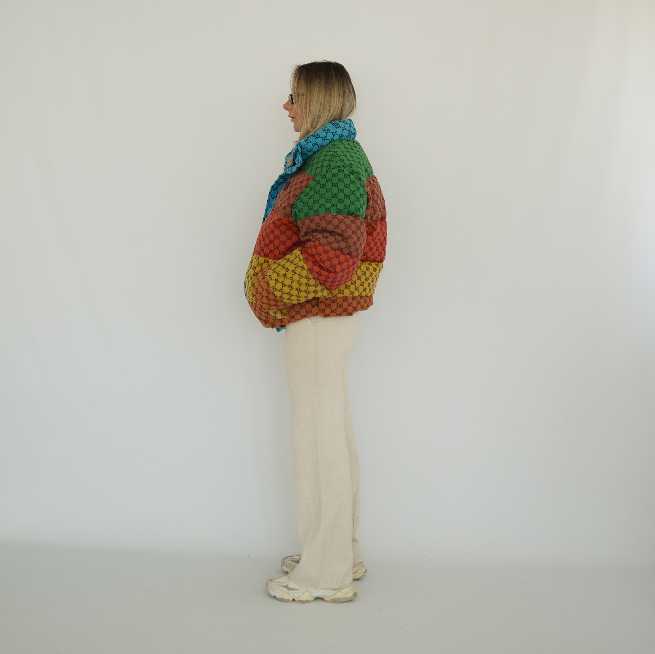 Gucci - Jacke Striped Logo-Jacquard Cotton
