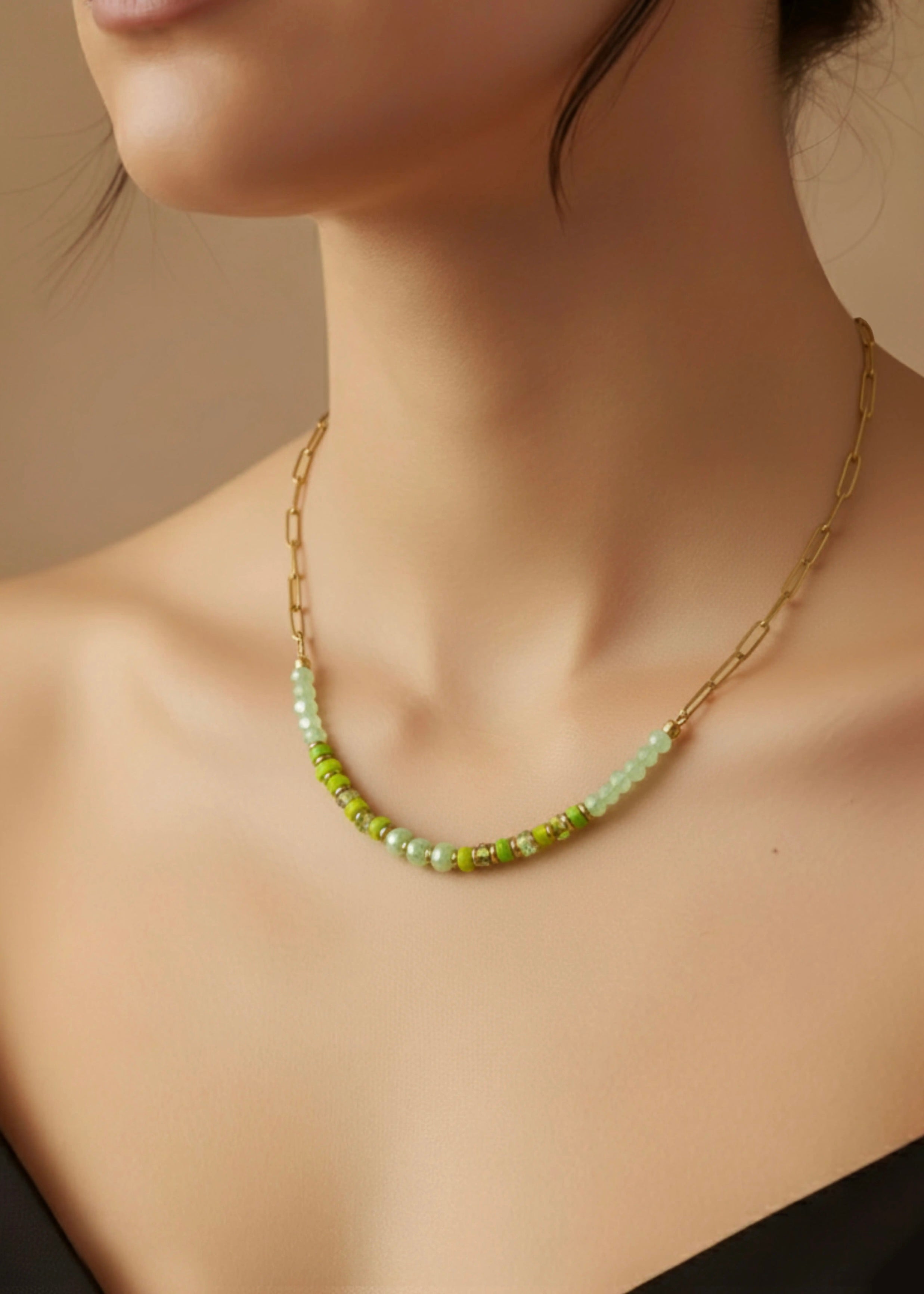 Green Pearl Chain
