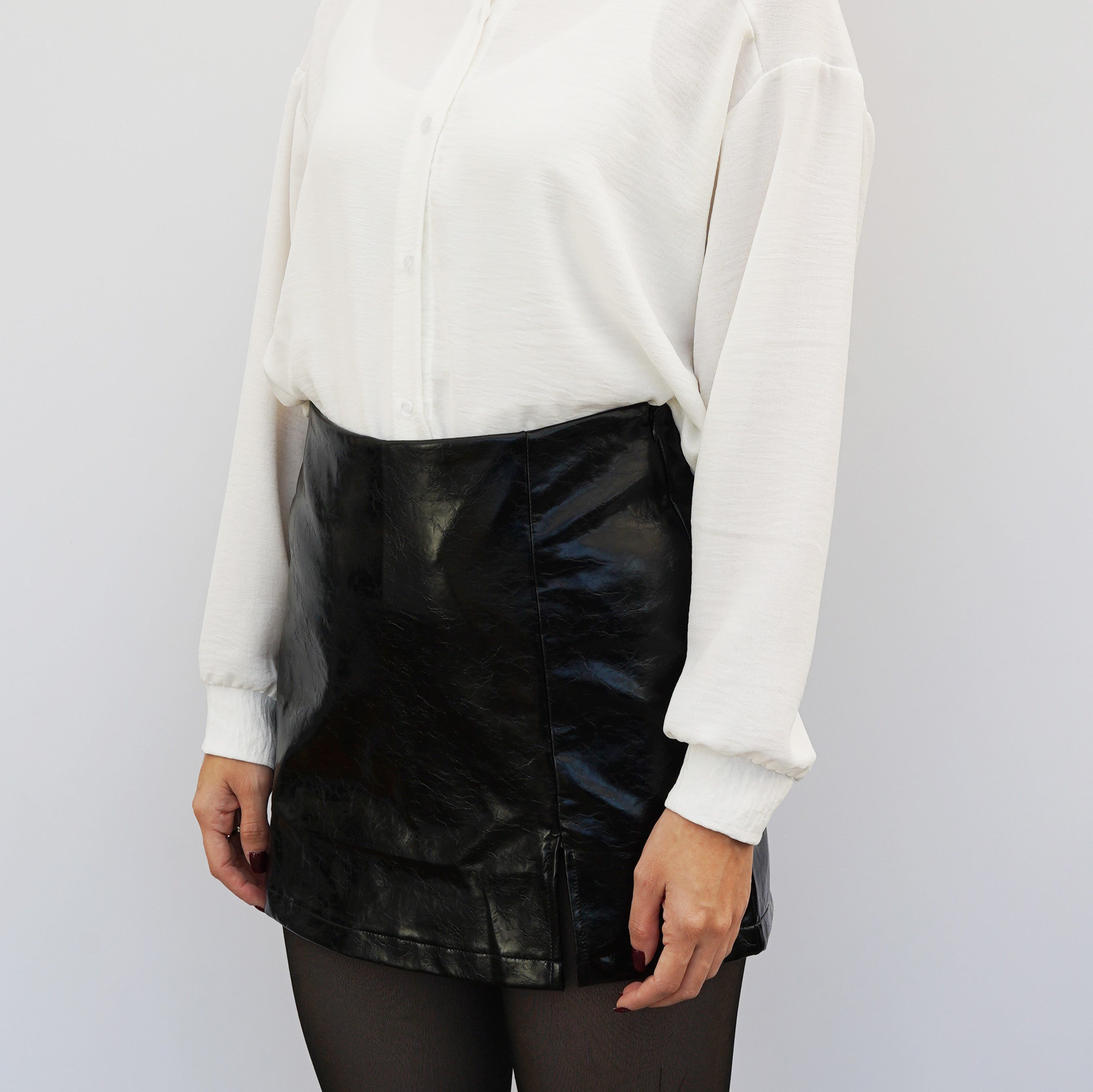 Leder Hosenrock