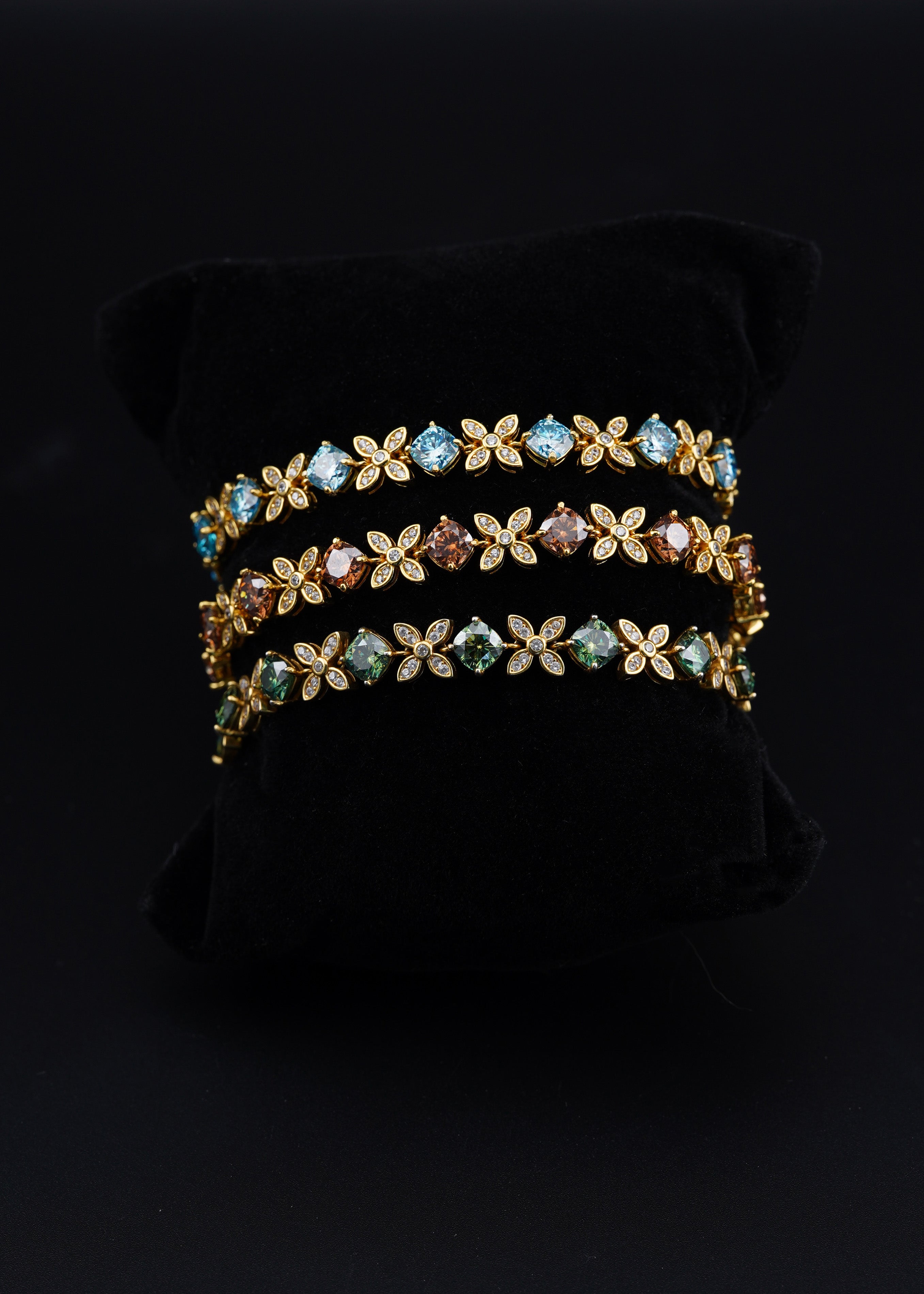 Flower Bracelet Moissanite | S925