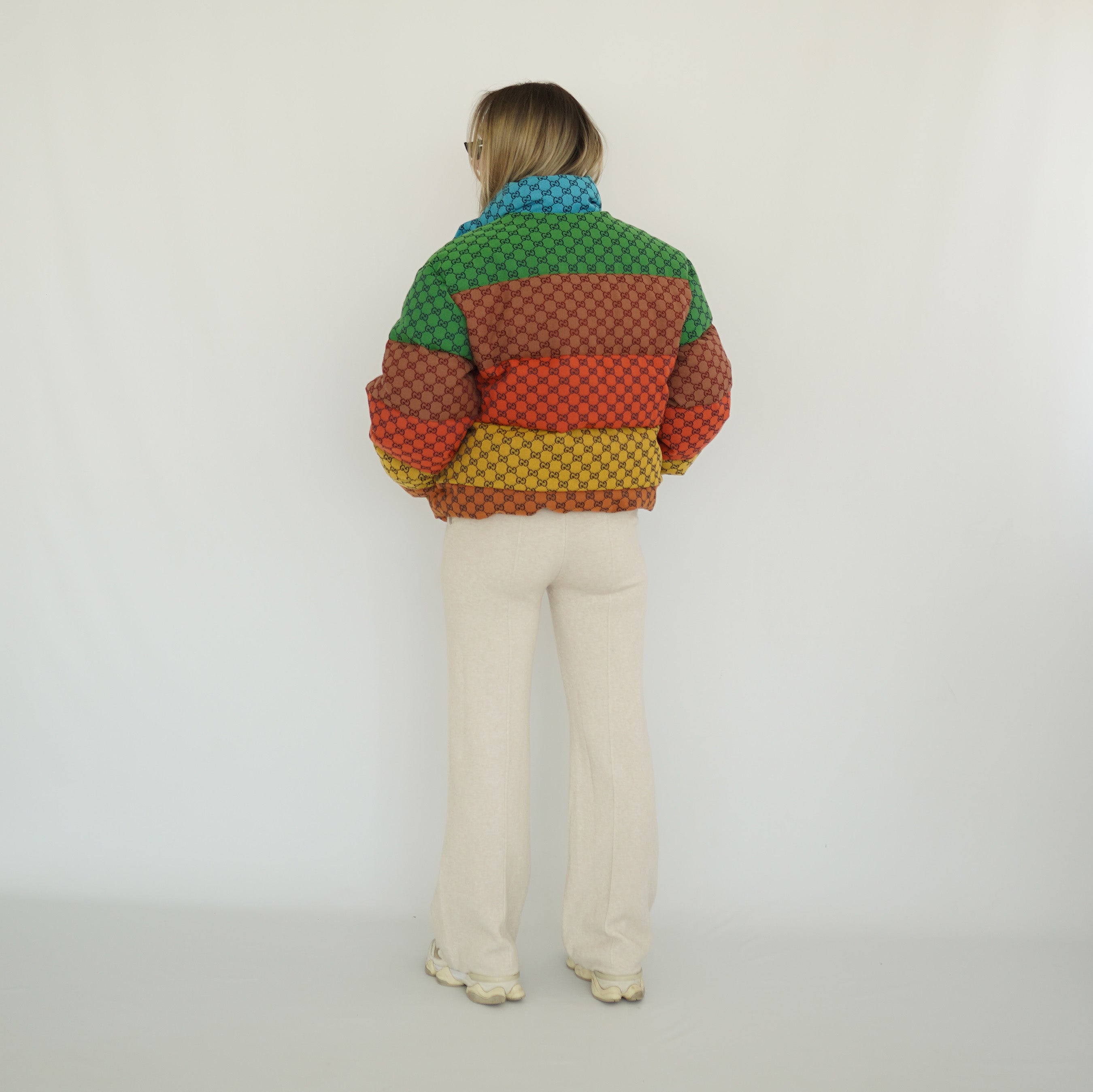 Gucci - Jacke Striped Logo-Jacquard Cotton