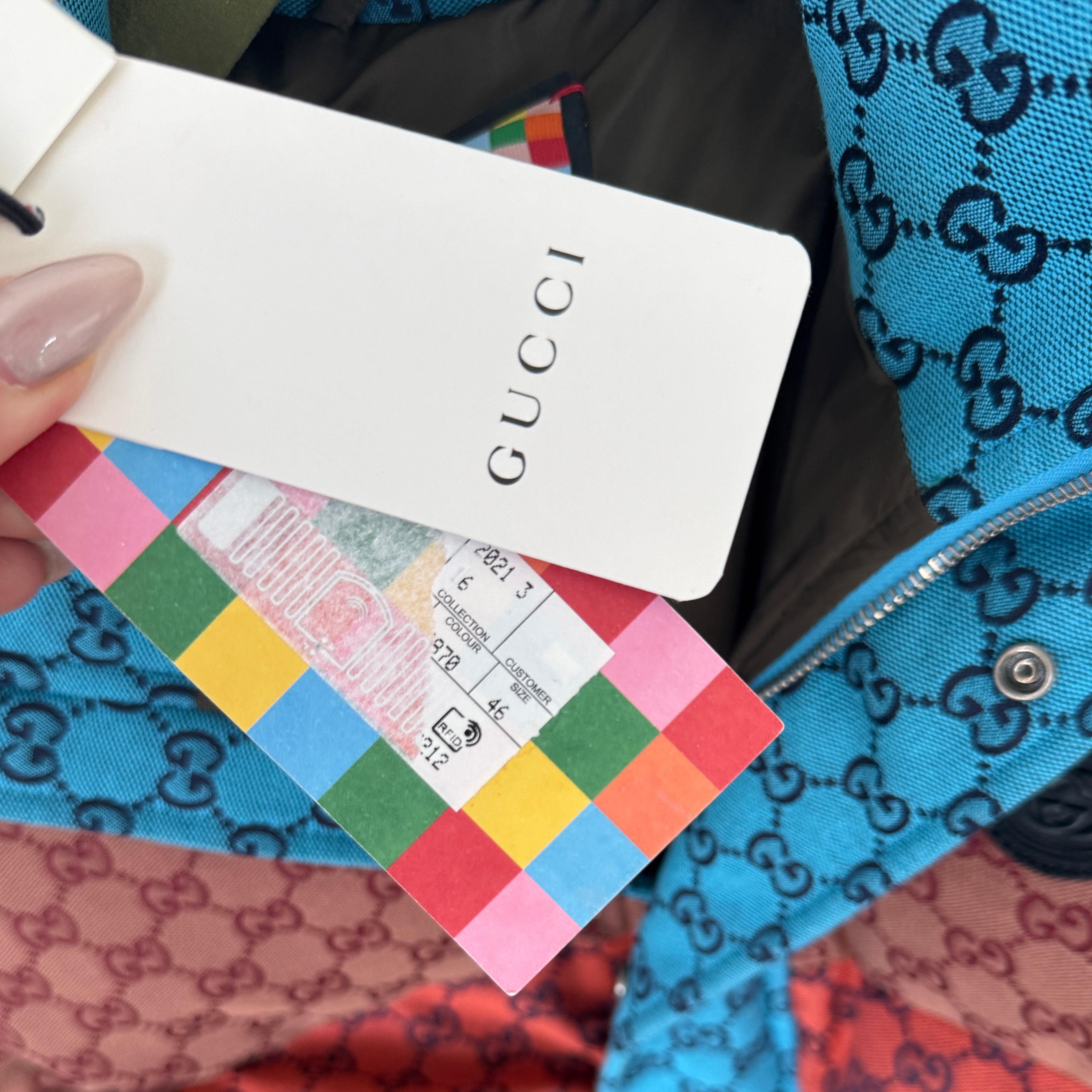 Gucci - Jacke Striped Logo-Jacquard Cotton