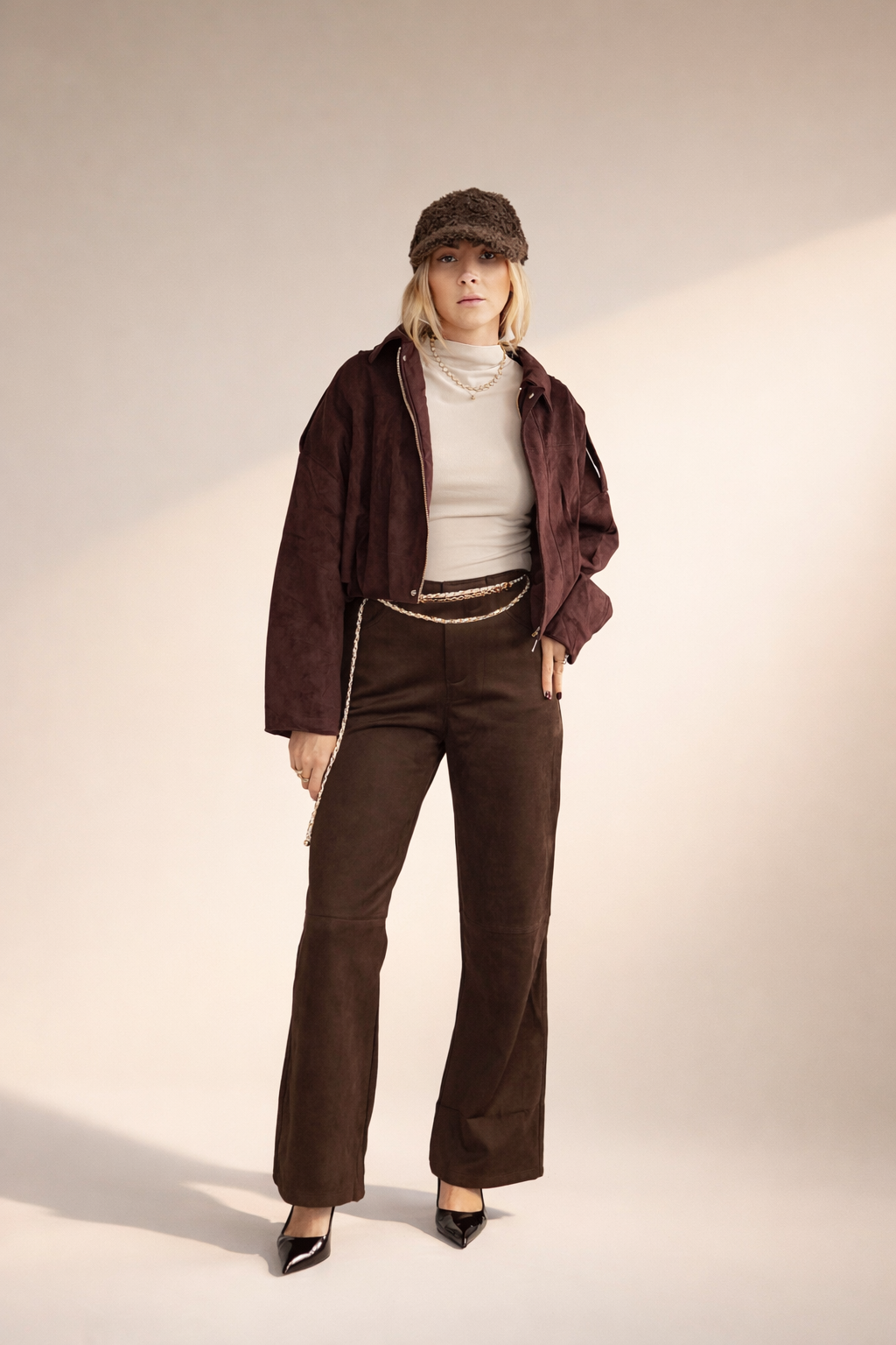 Oversized Jacke Samt Lux