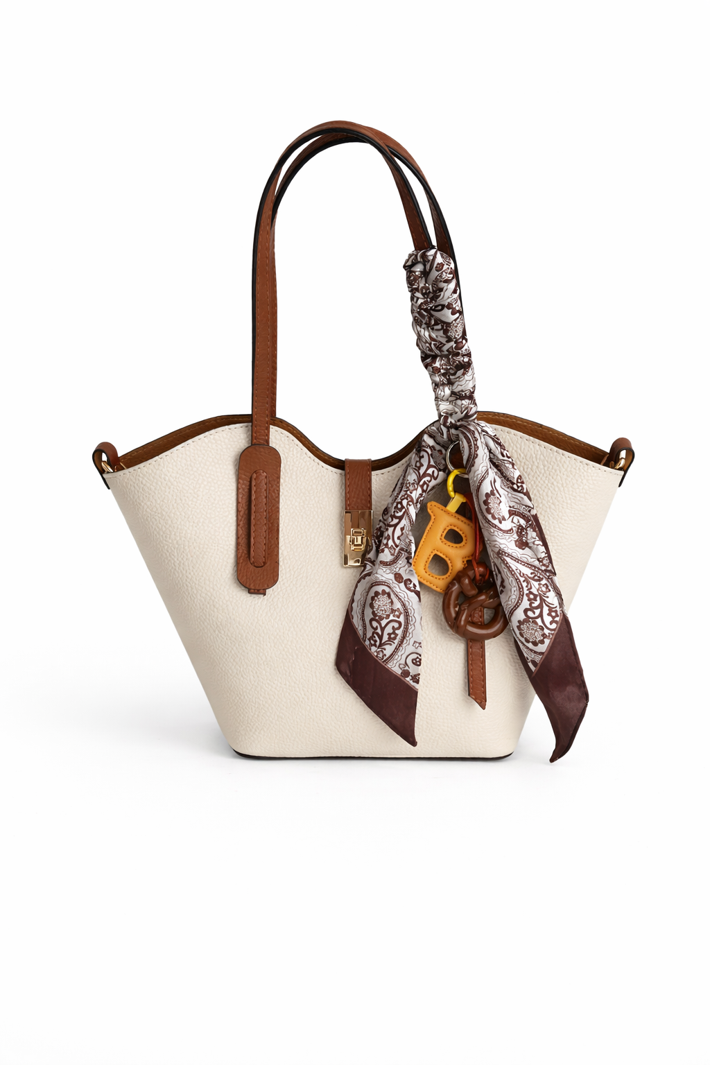 Plor Bag Leder mit Tuch und Anhänger