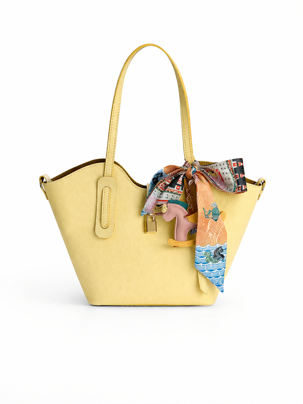 Plor Bag Leder mit Tuch und Anhänger