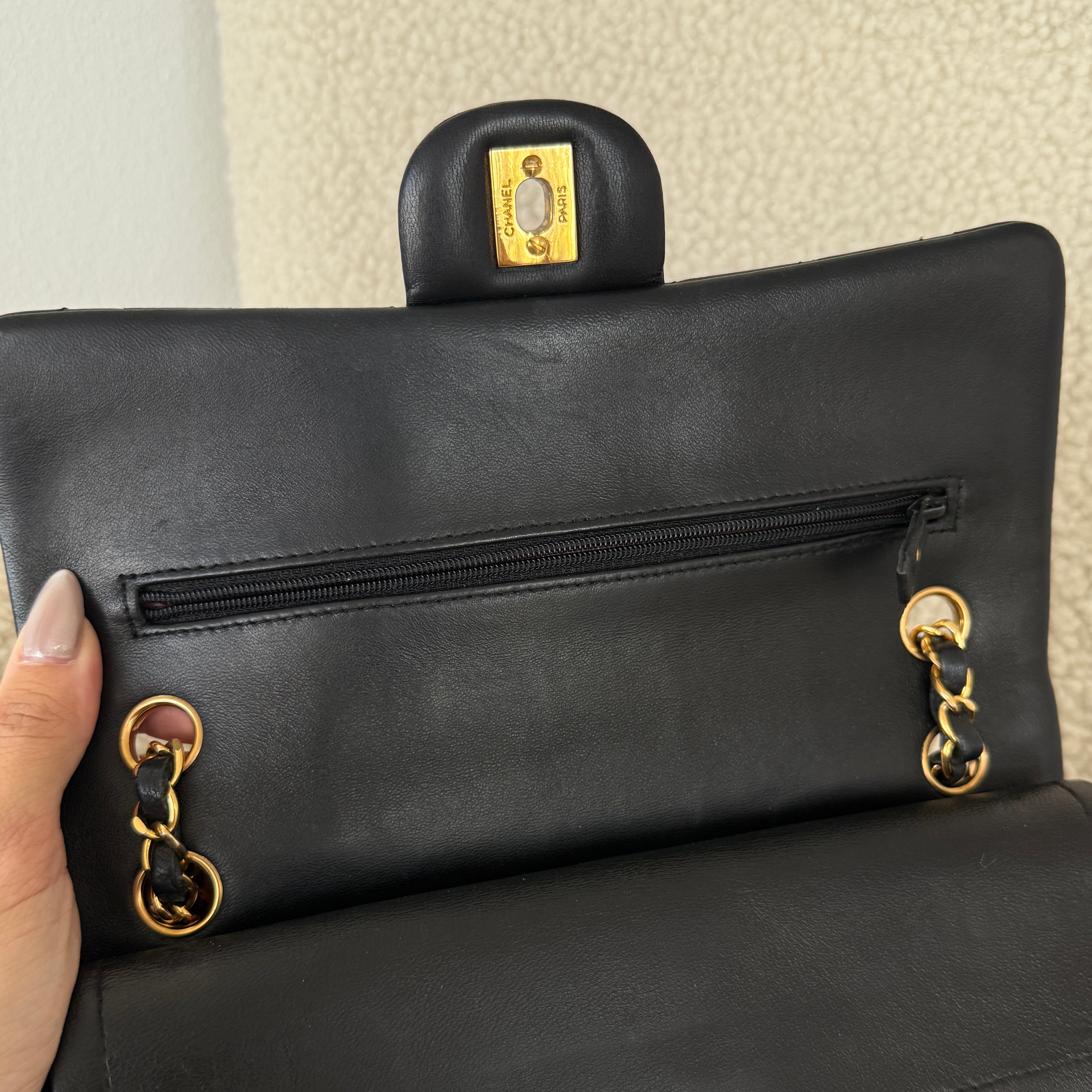 Chanel Timeless Double Flap M 24k Gold