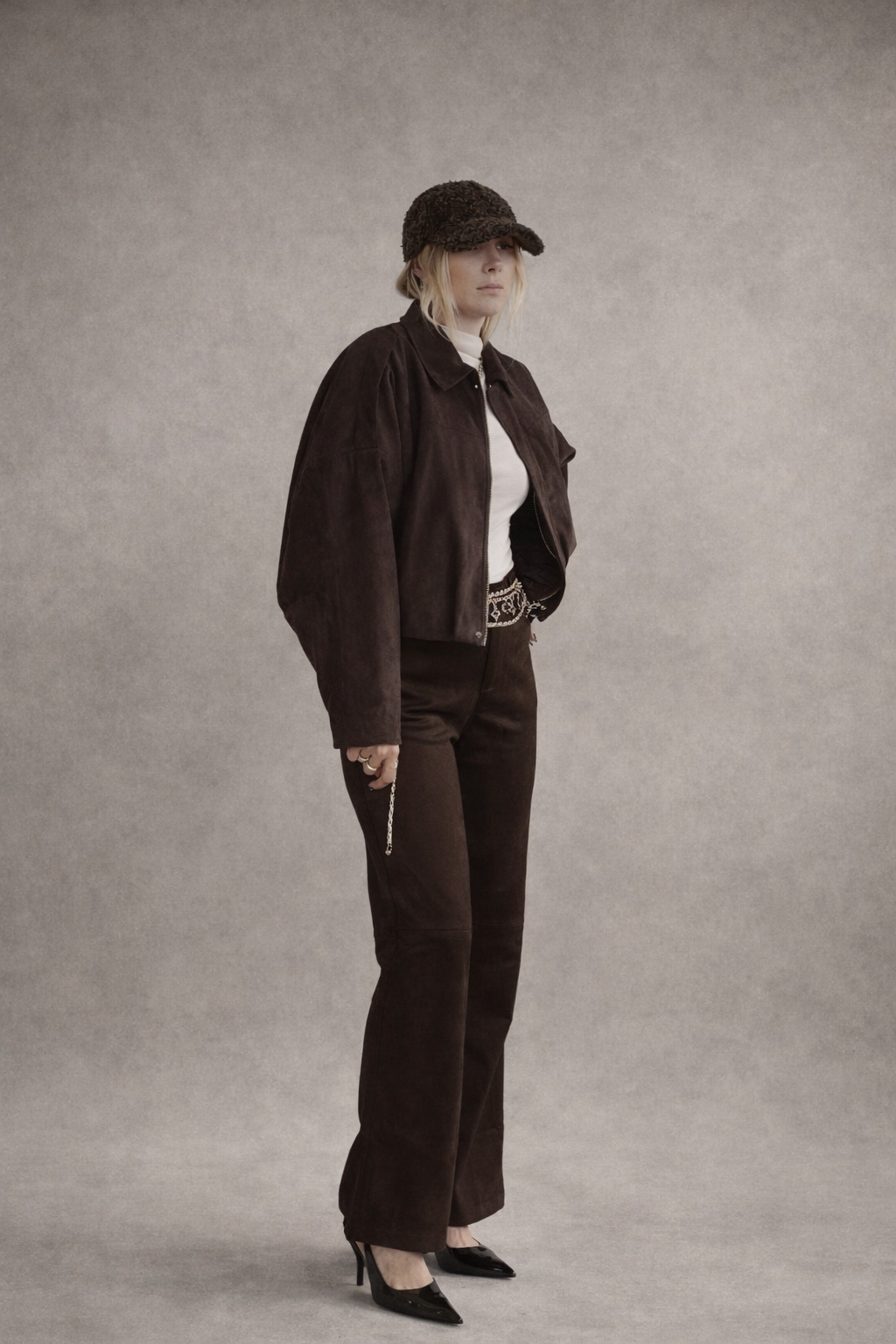 Oversized Jacke Samt Lux