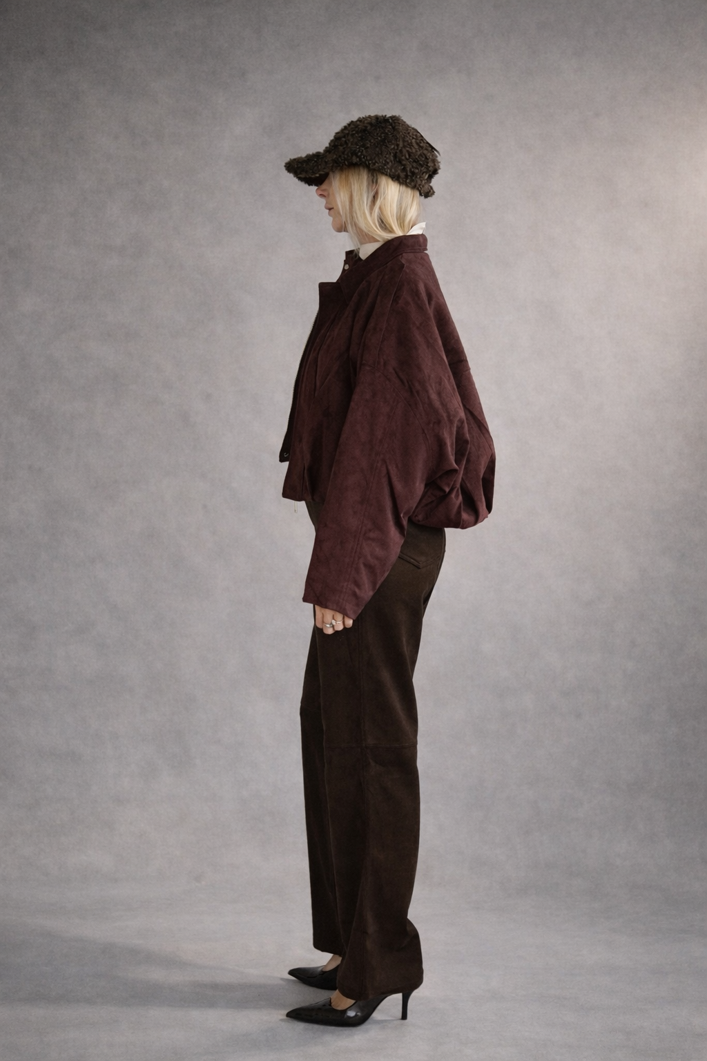 Oversized Jacke Samt Lux