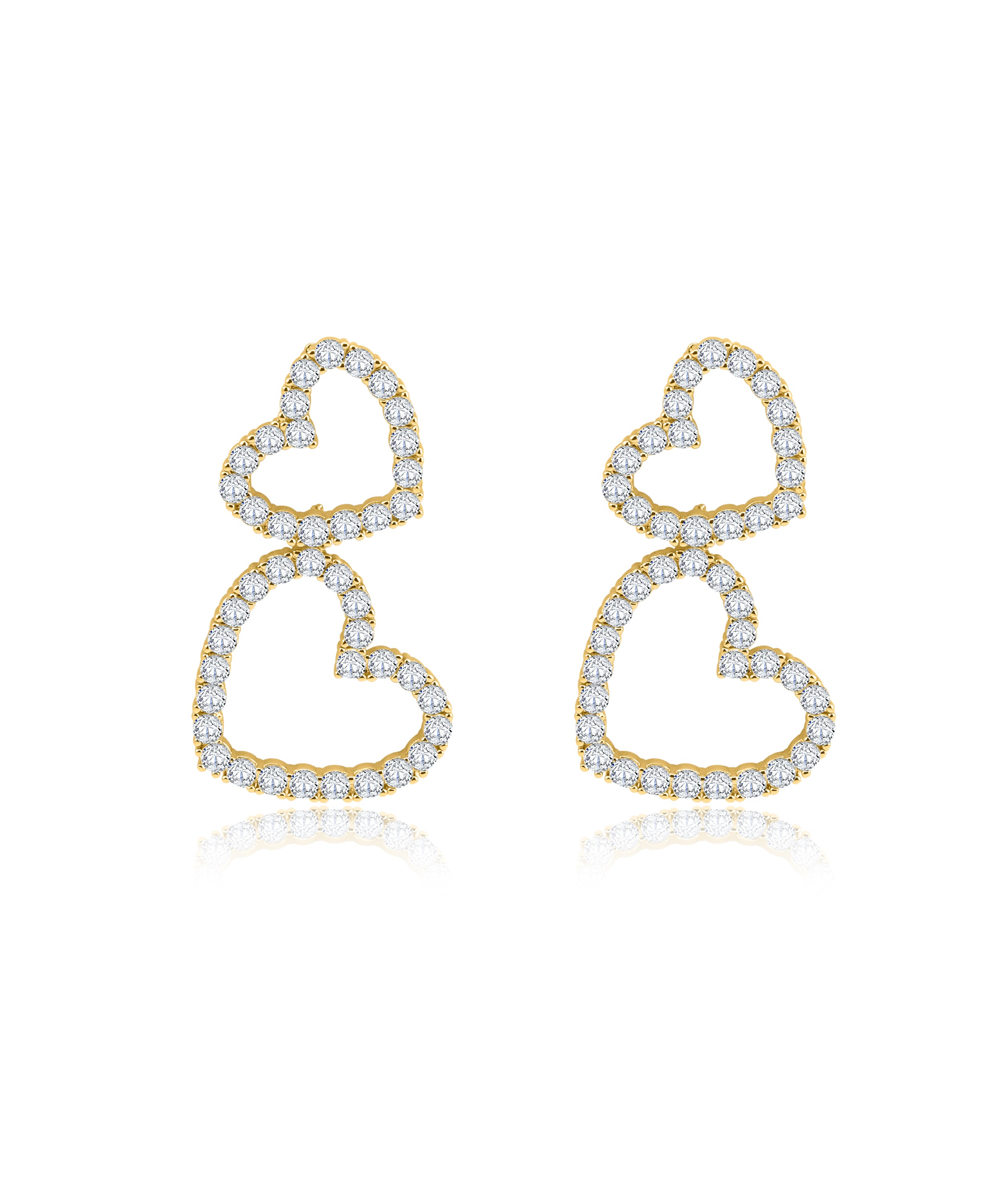 Double Heart Earrings