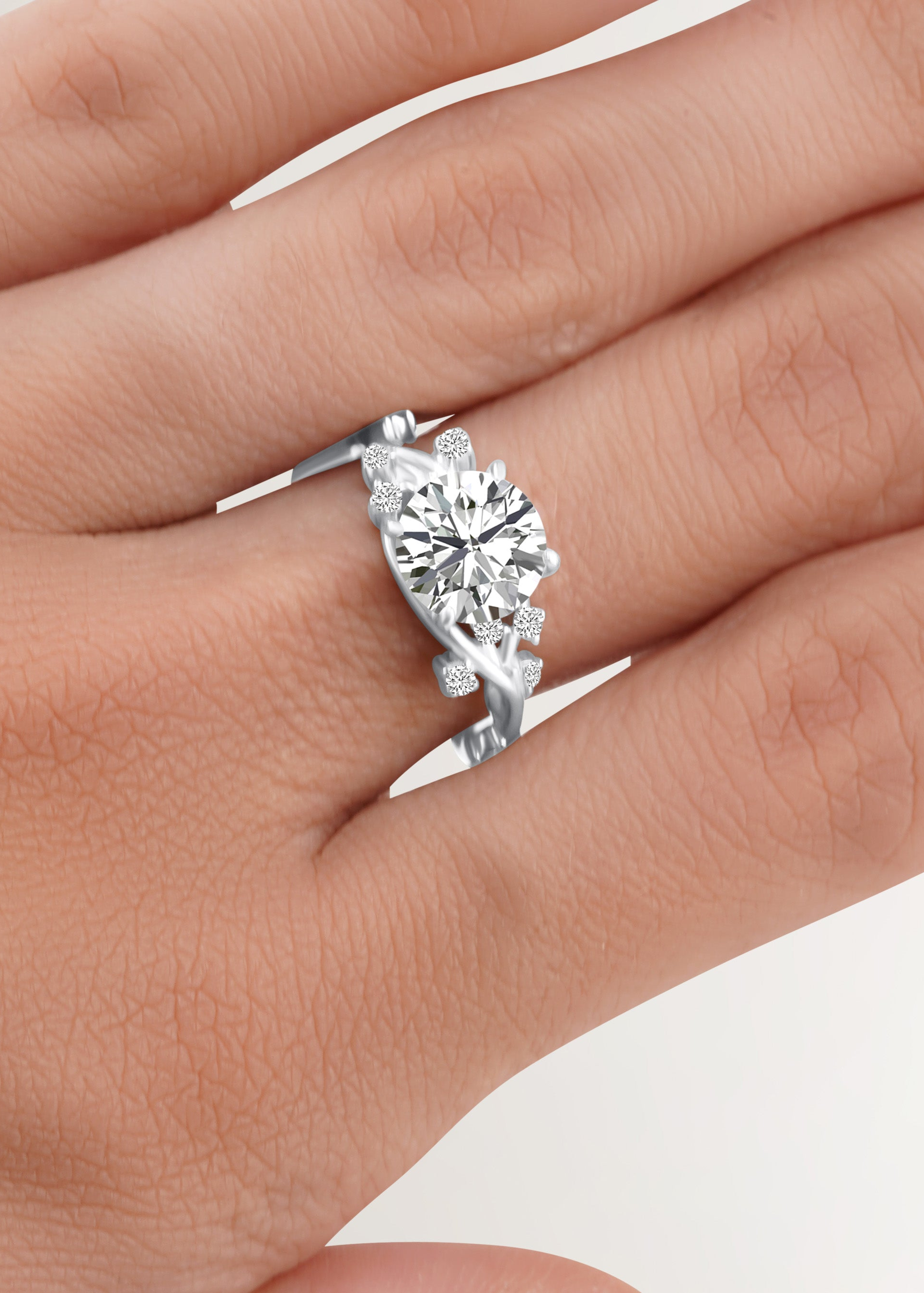 Ella Ring | 2ct Moissanite PINK