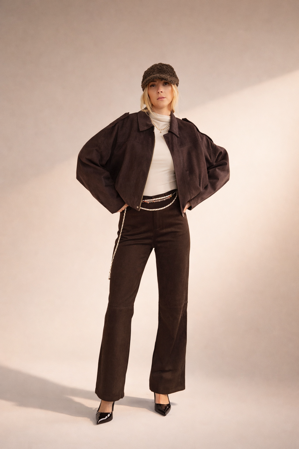 Oversized Jacke Samt Lux