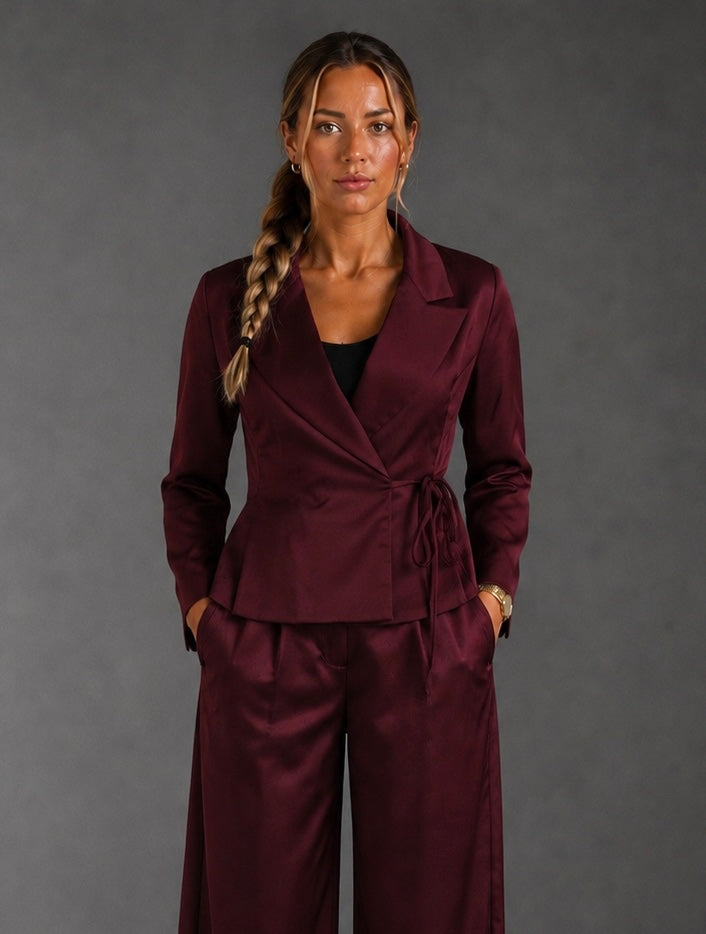 Lux Satin Blazer