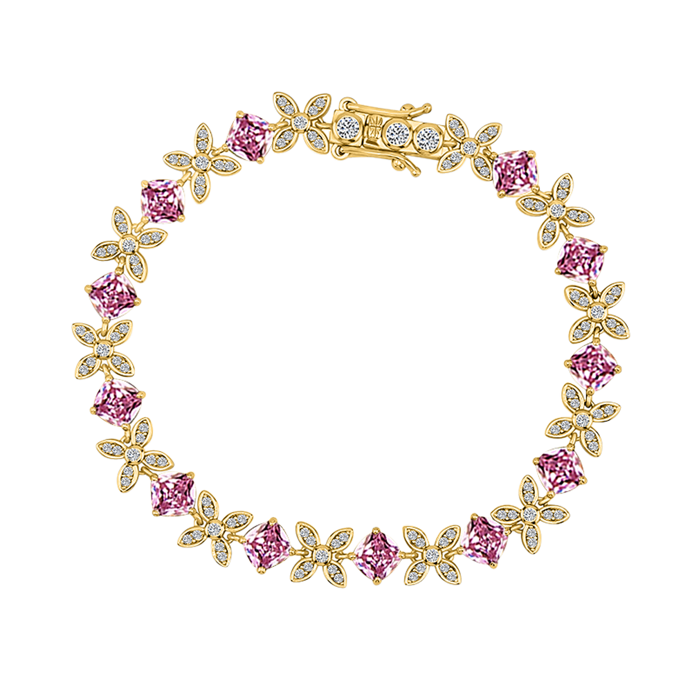 Flower Bracelet Moissanite | S925