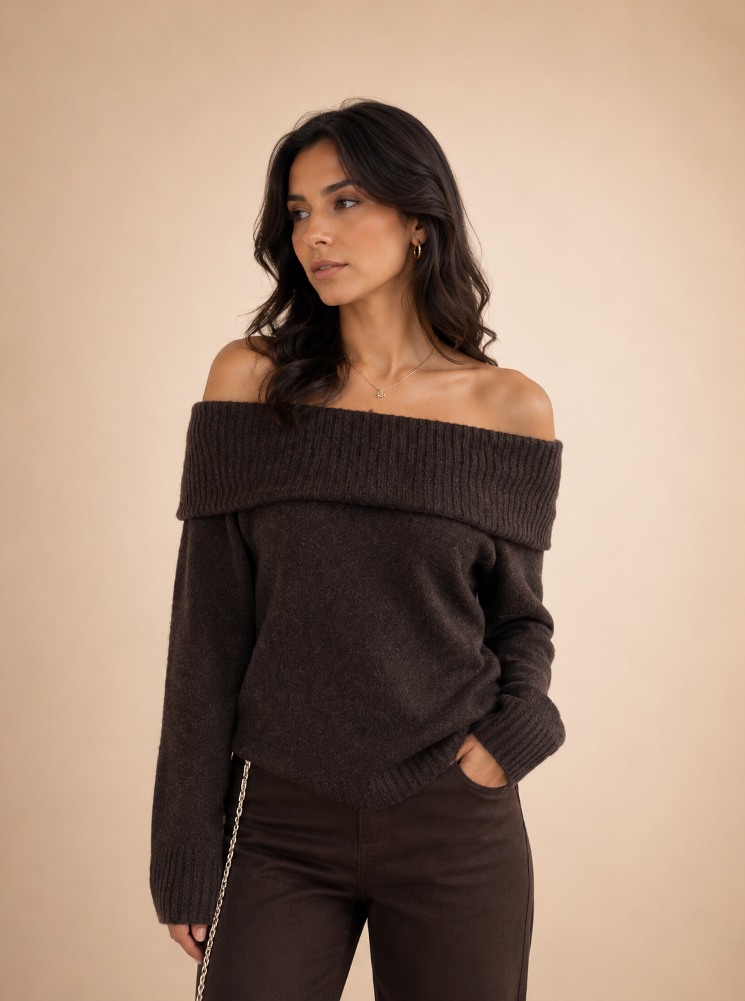 Off-Shoulder-Pullover