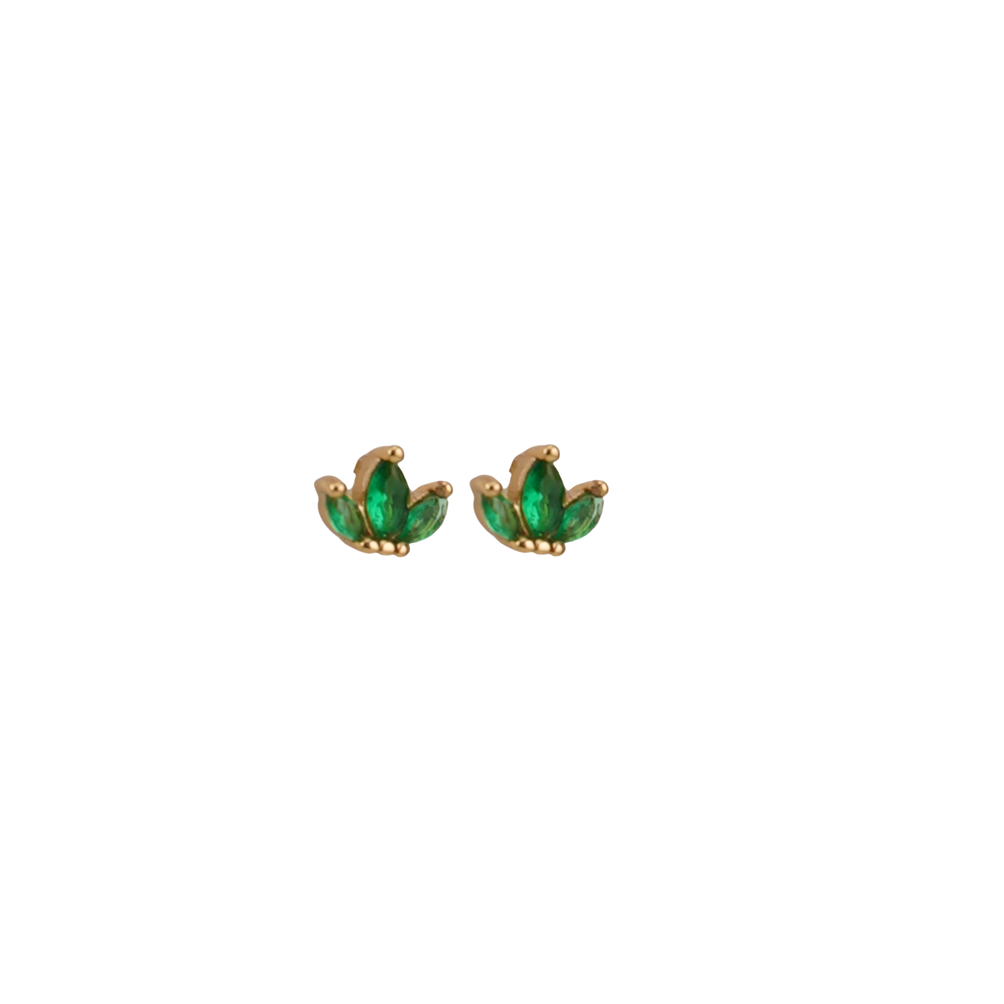 Emerald Charm Earring