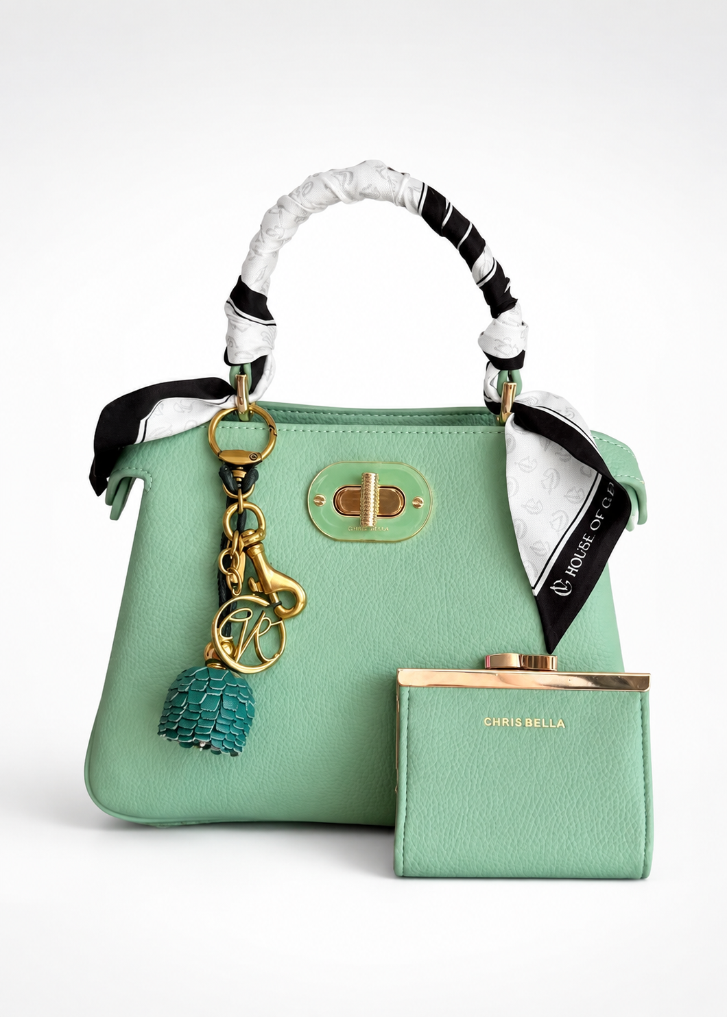 Lucy Bag mit Tuch, Anhänger und Portmonee