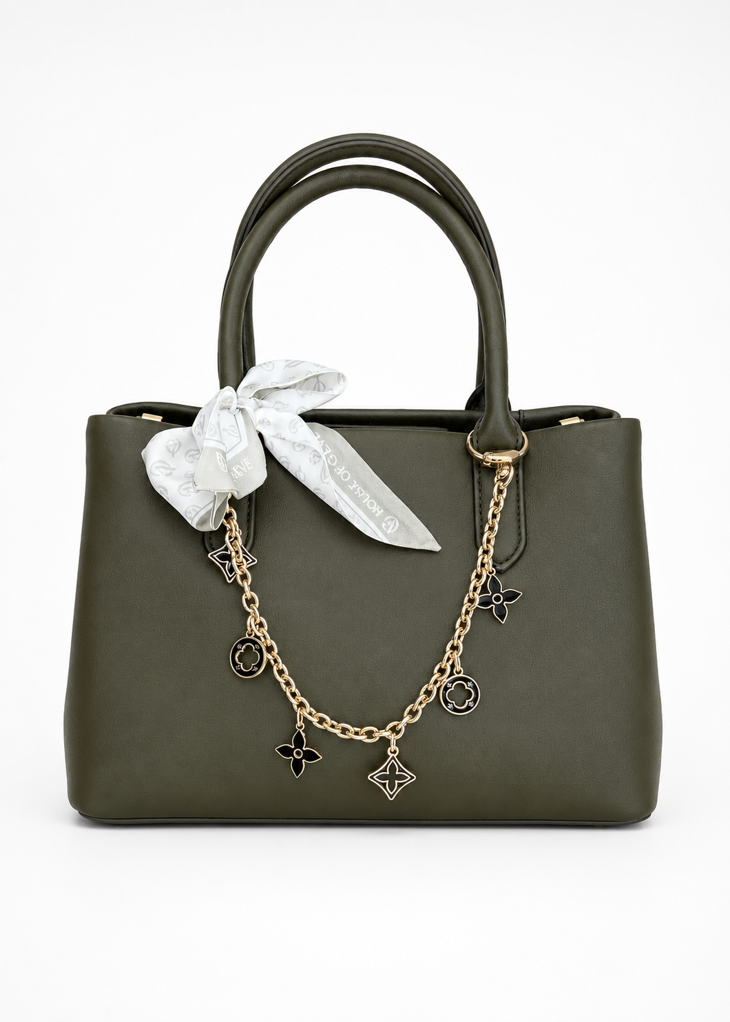 Bag Green mit Kette und Tuch