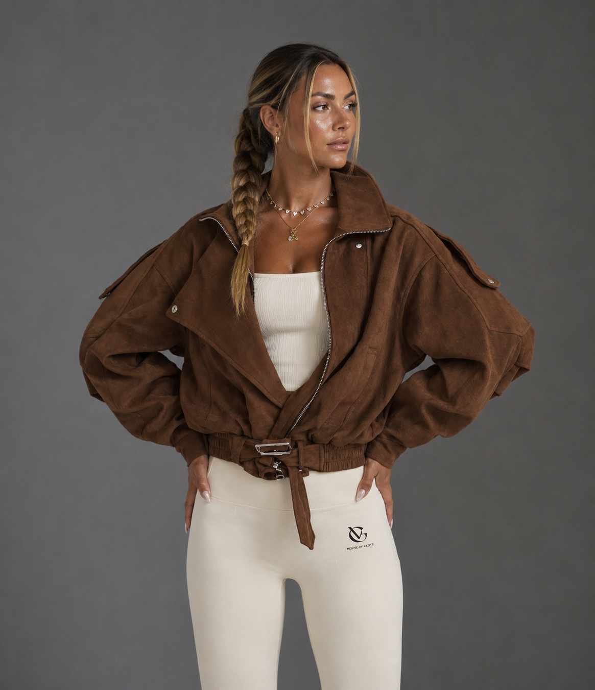 Samt Bomber Jacke