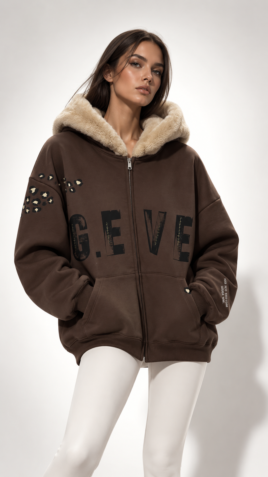 Herbst Collection | Teddy Hoodie Brown