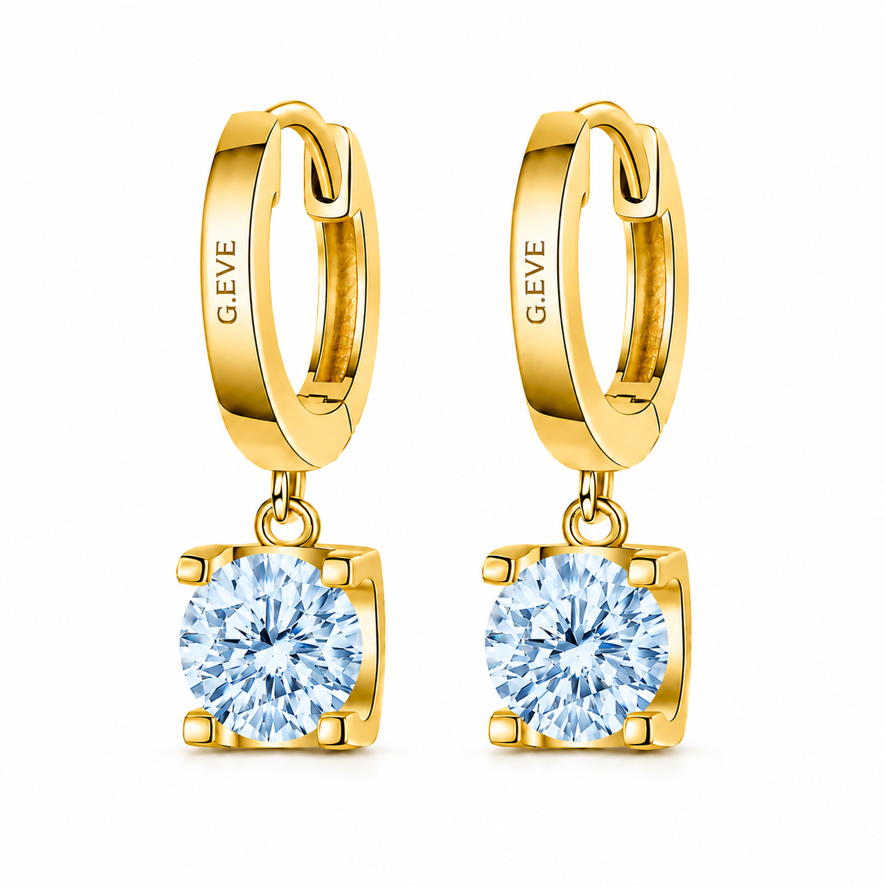 White Lab. Diamonds Earrings