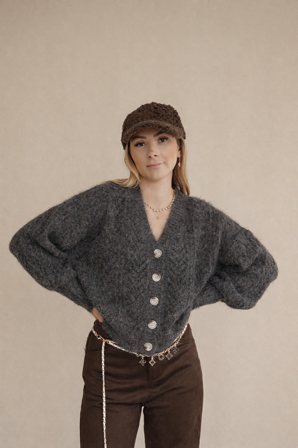 Basic Strick Cardigan in verschiedenen Farben