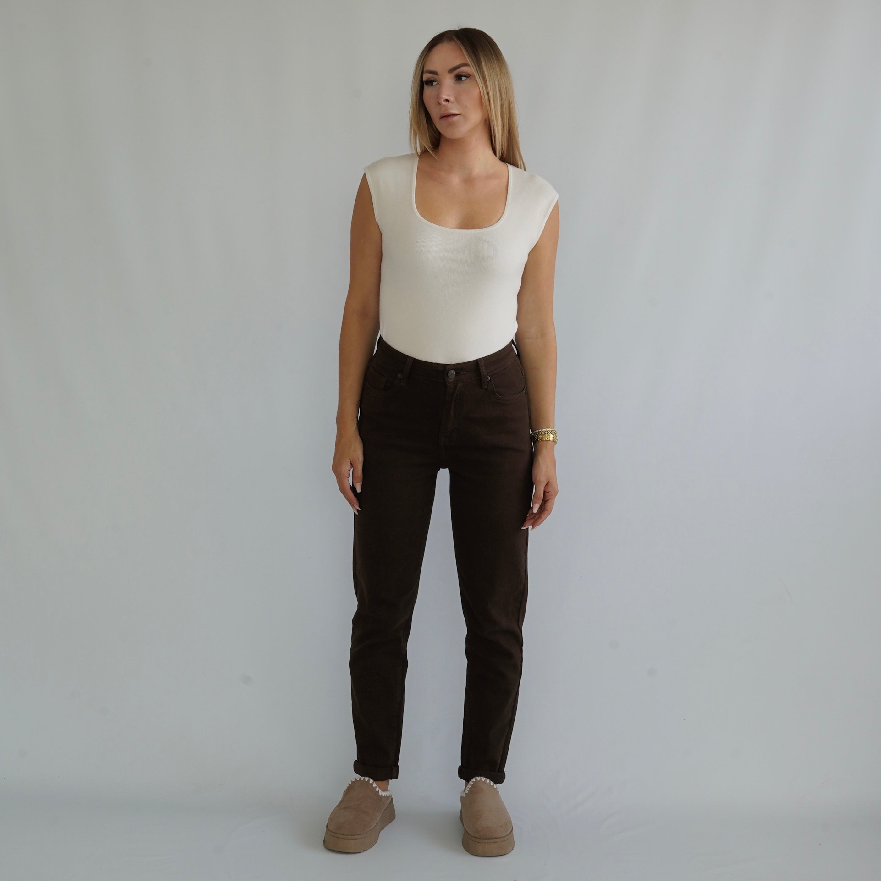 Jeans Hose Co Braun