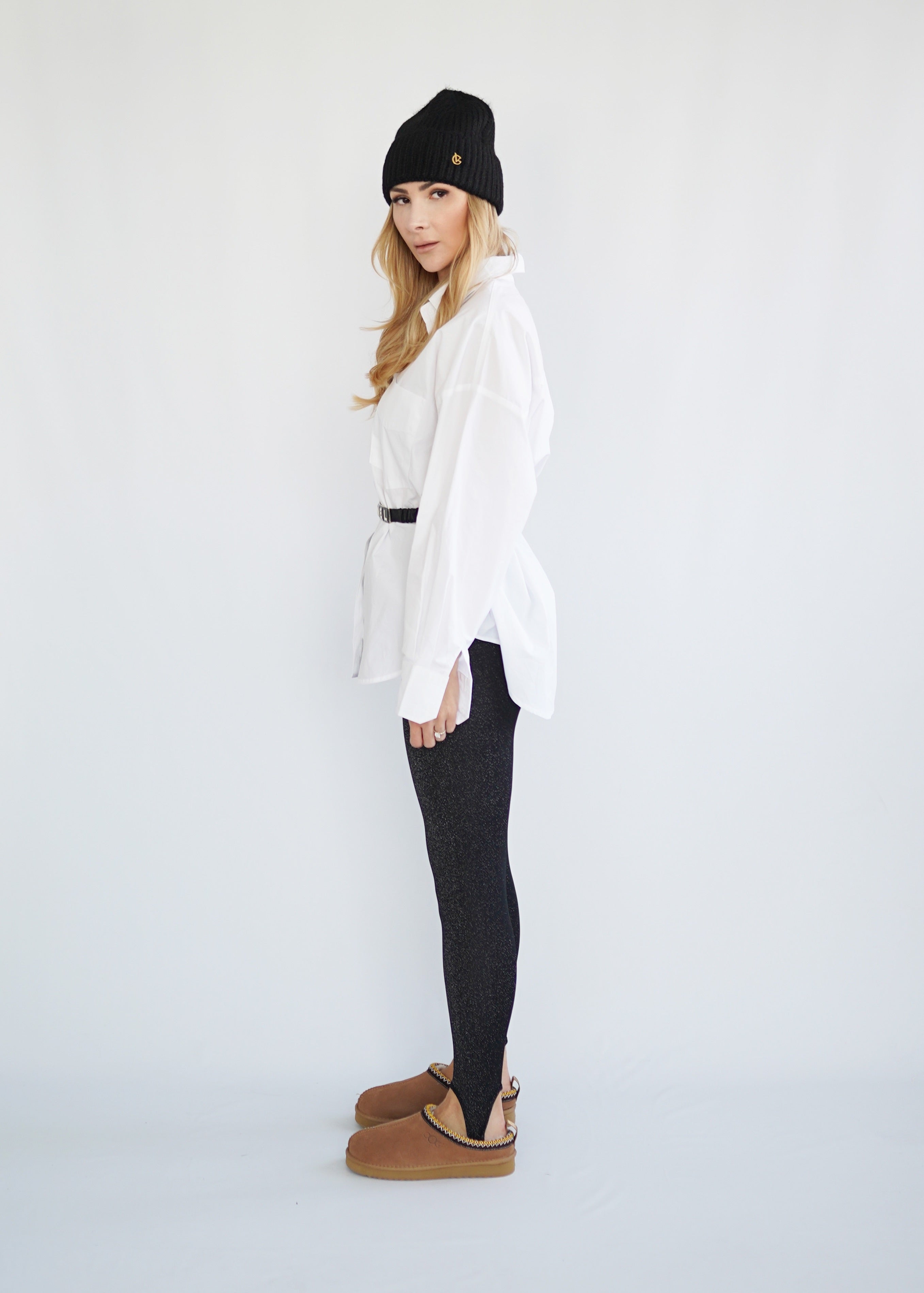 Leggings Schwarz/Glitzer