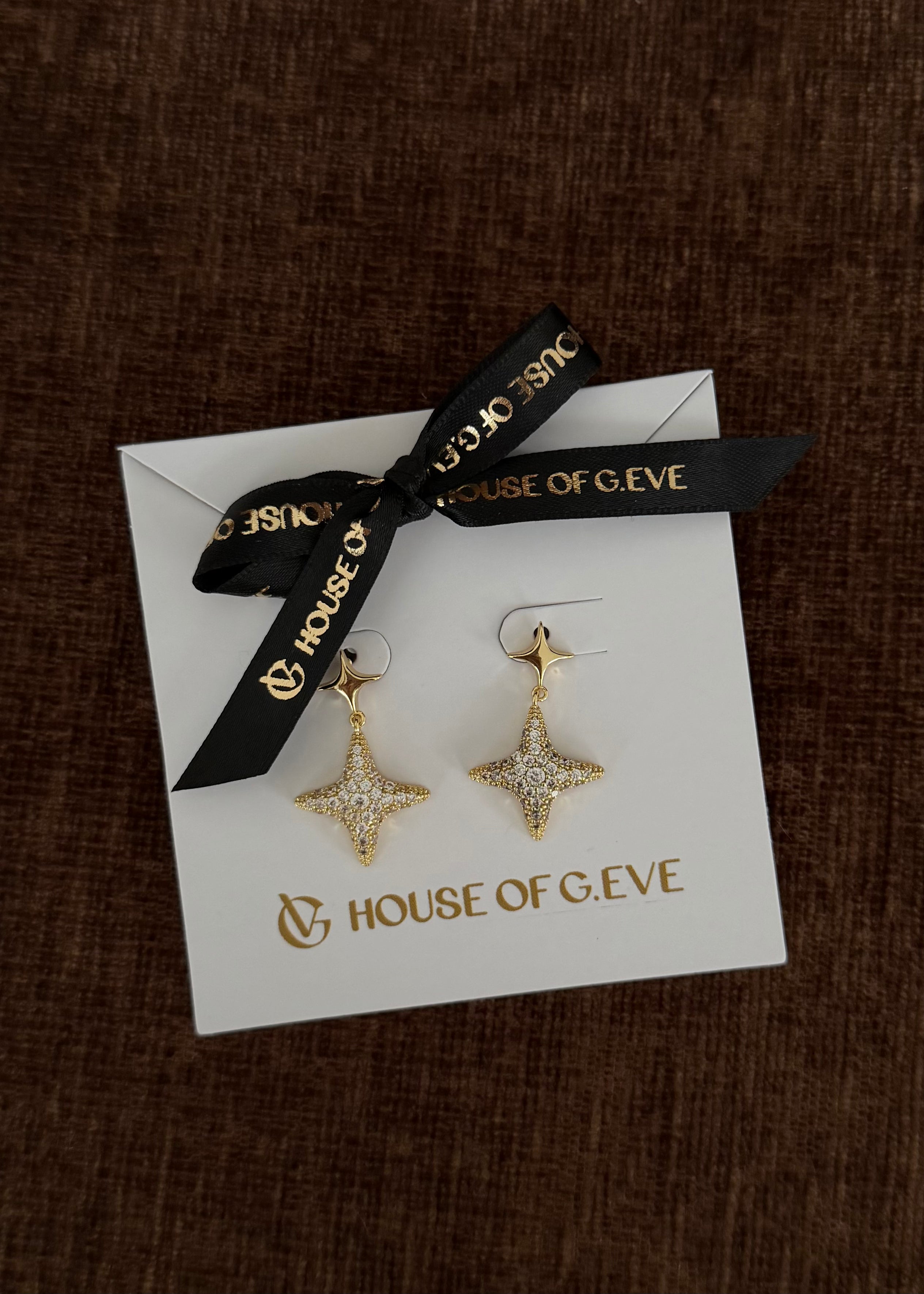 Lux Star Earrings Gold