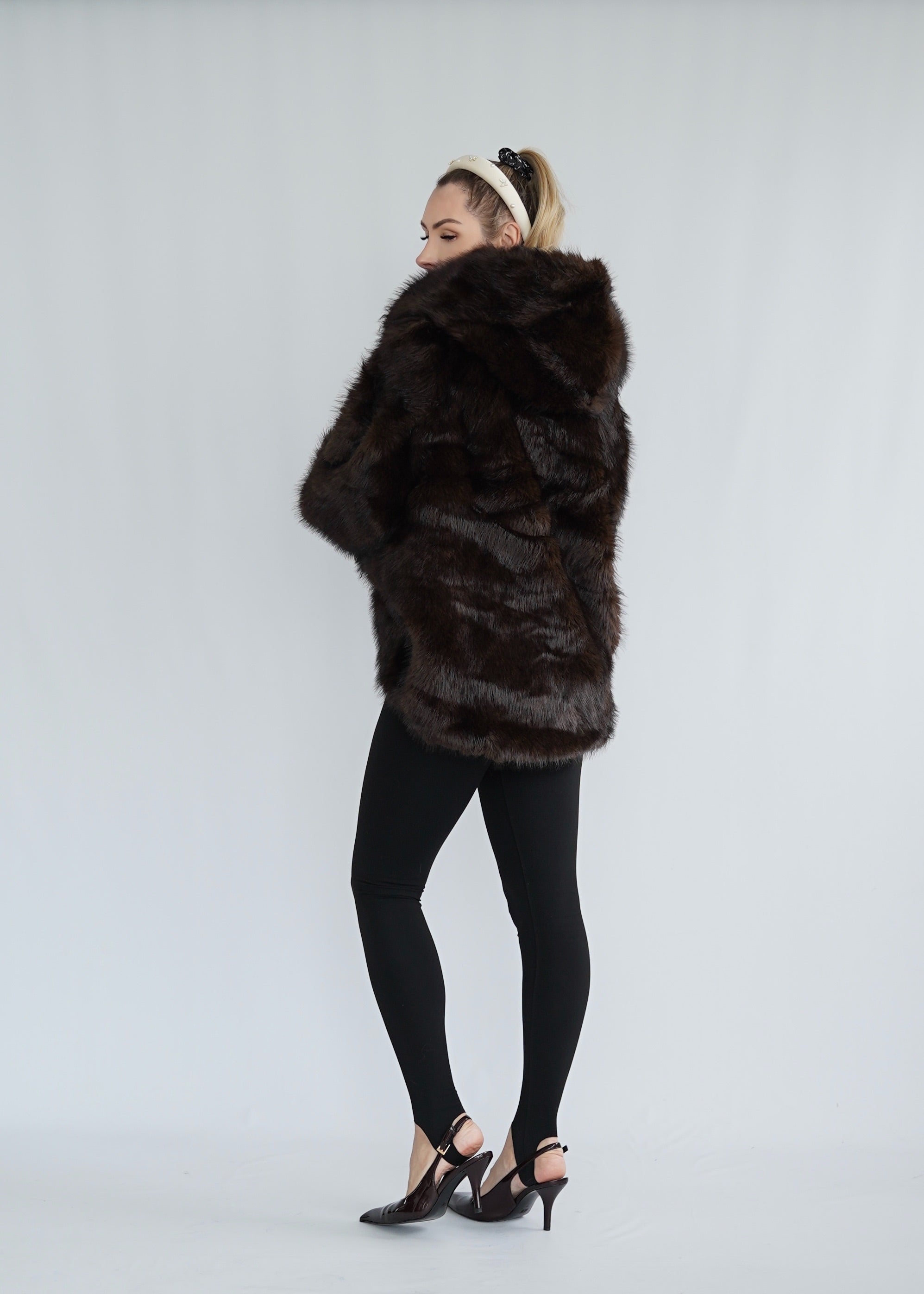 Kunstfell Oversized Jacke