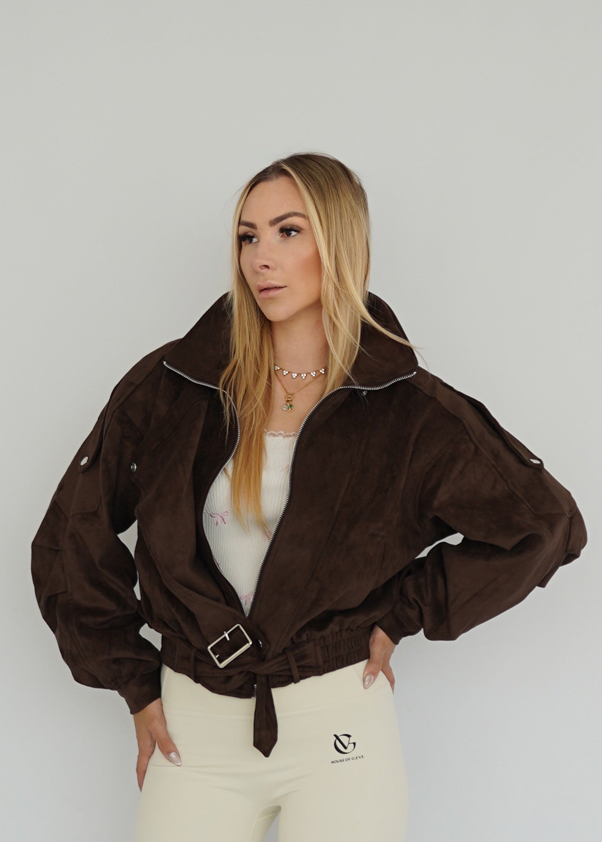 Samt Bomber Jacke
