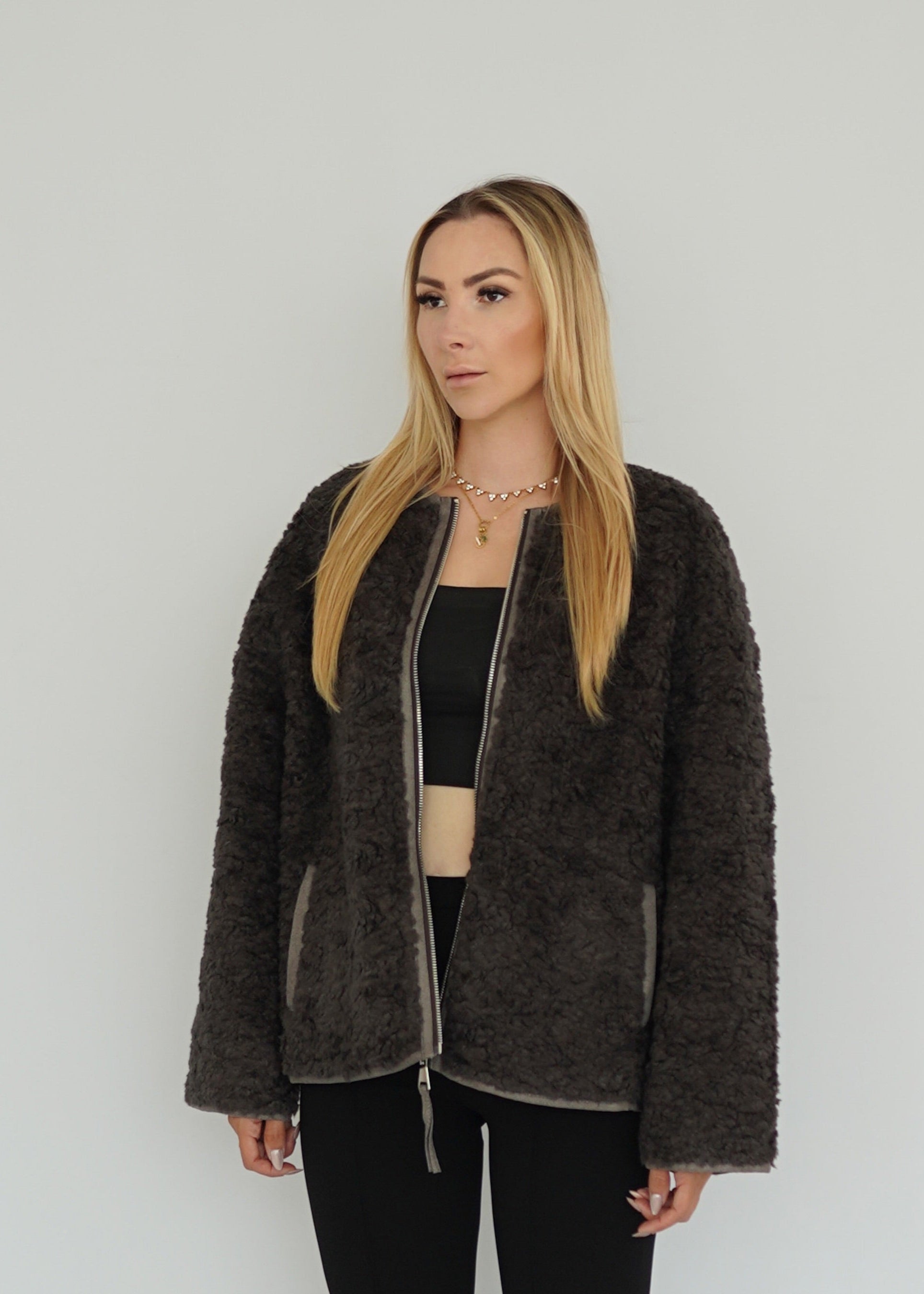 Teddy Zip Jacke