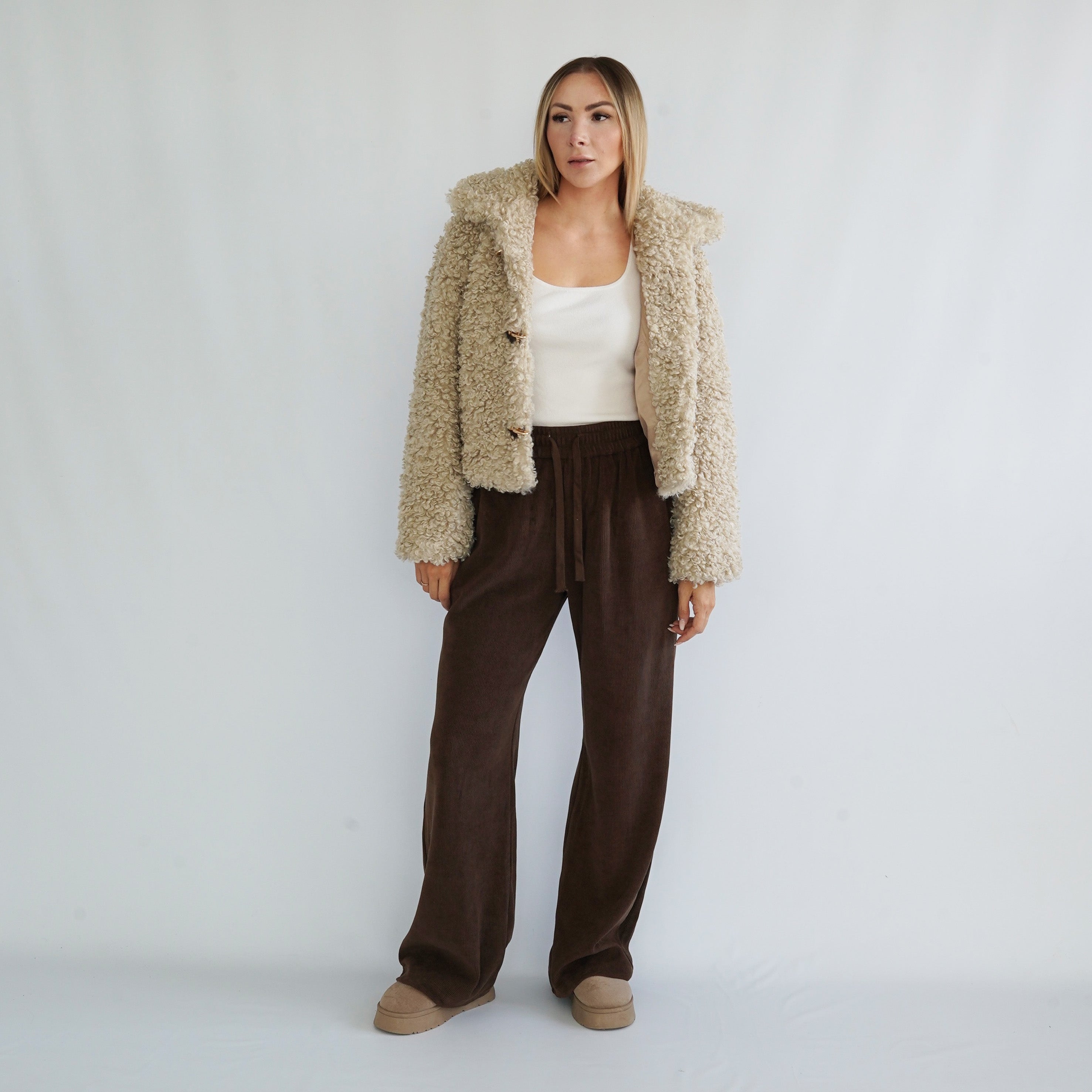 Teddy Crop Jacke