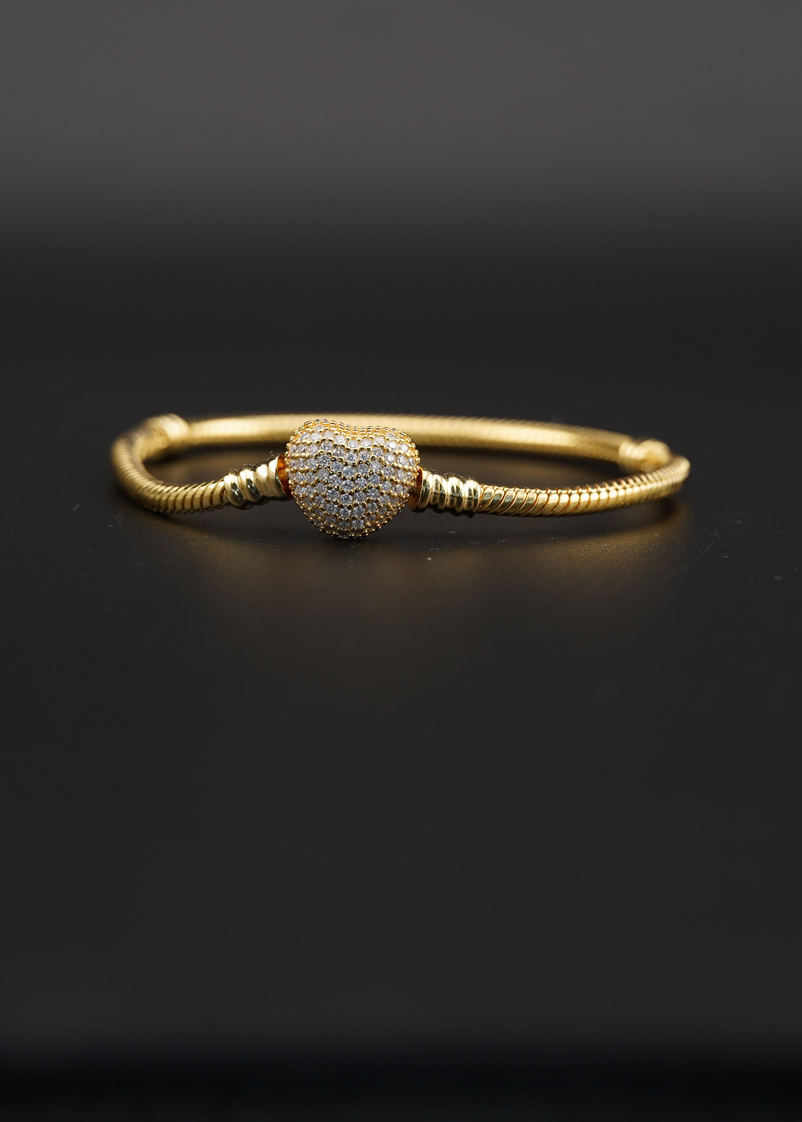 Moissanite Herz Bracelet