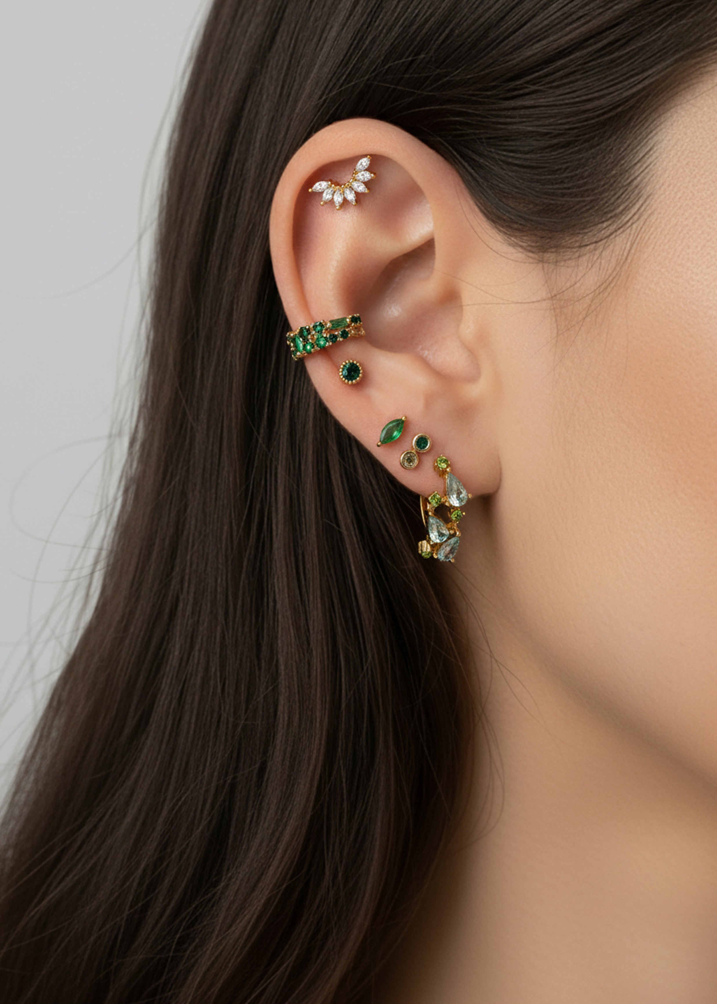 Emerald Drop Earring