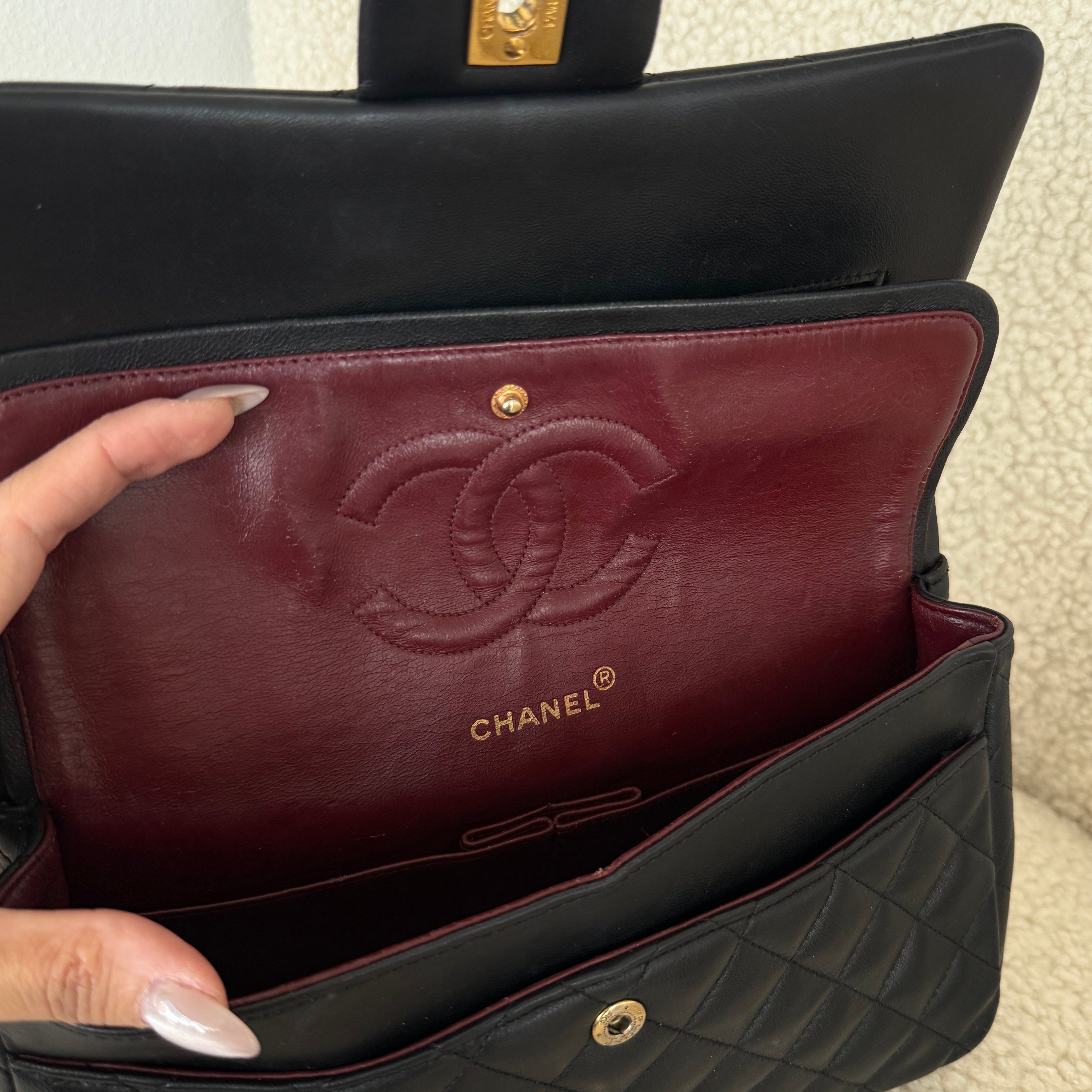 Chanel Timeless Double Flap M 24k Gold
