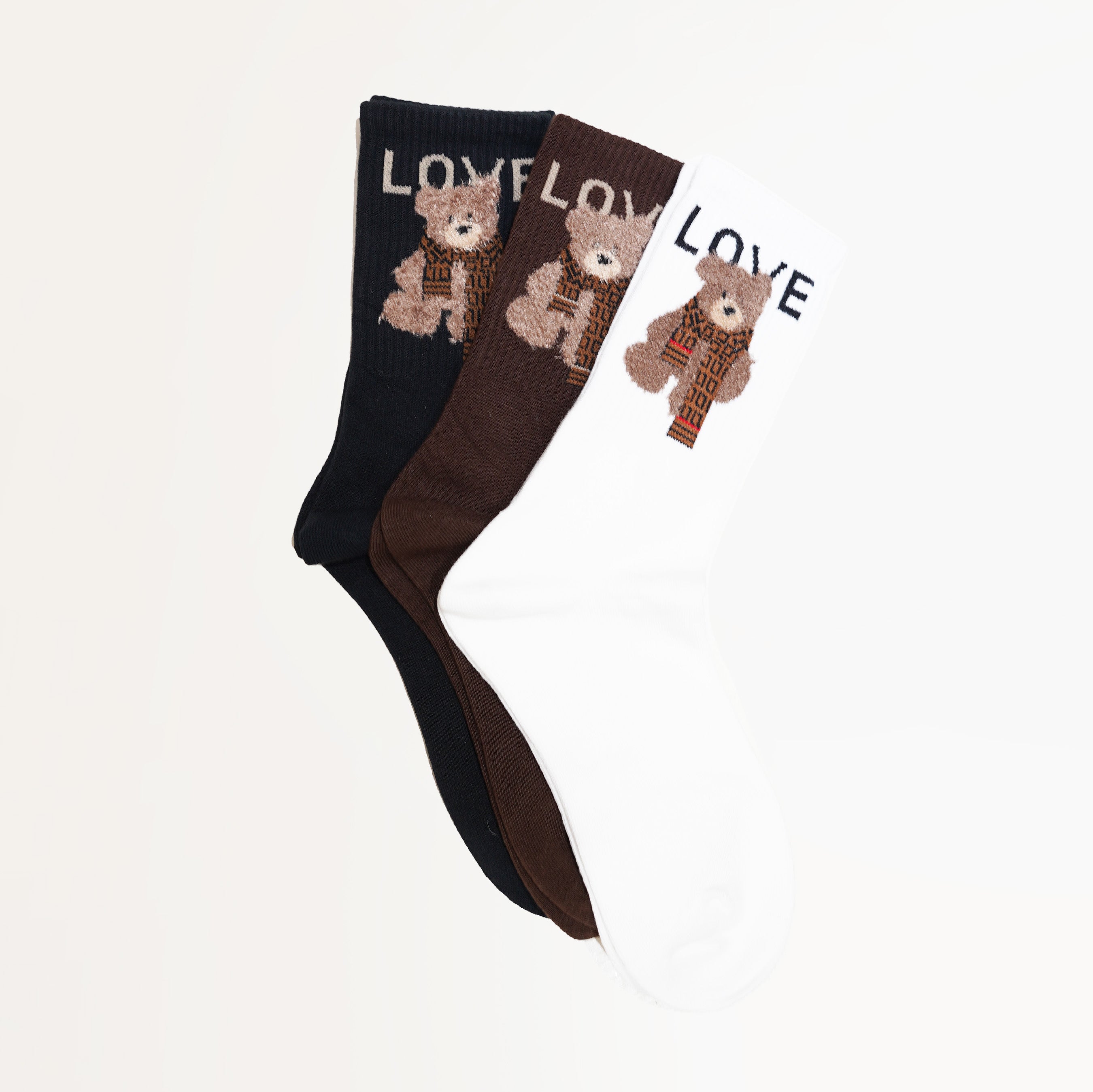 Socken mit Teddy-Motiv