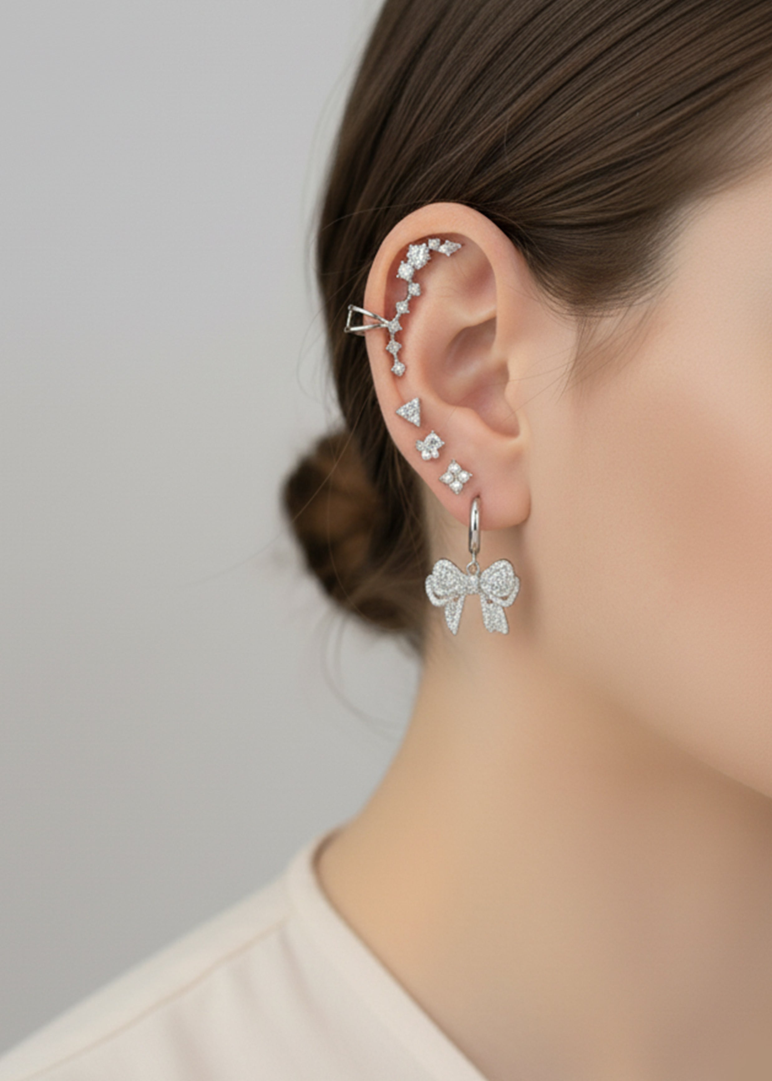 Radiant Silver Earring