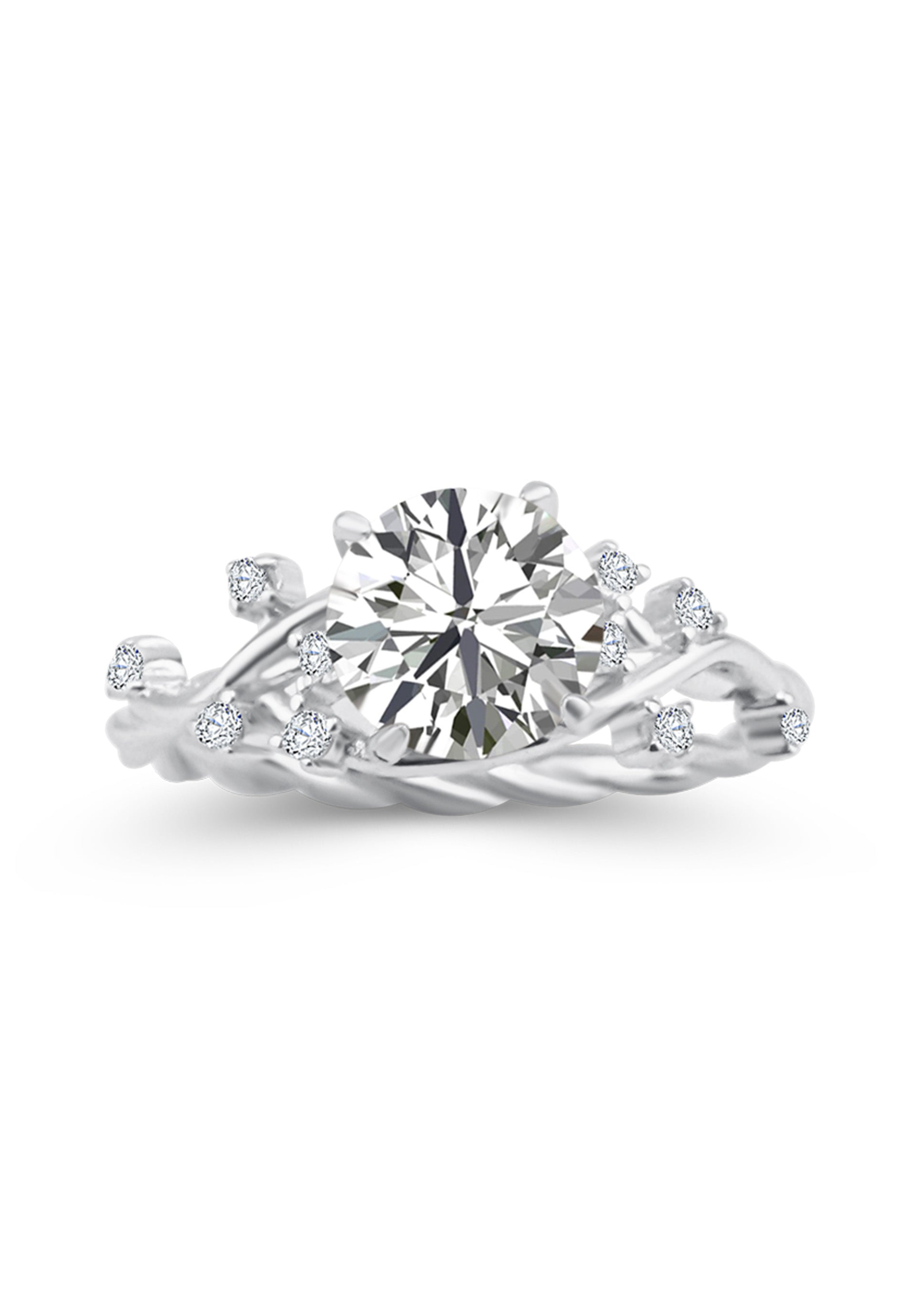 Ella Ring | 2ct Moissanite PINK