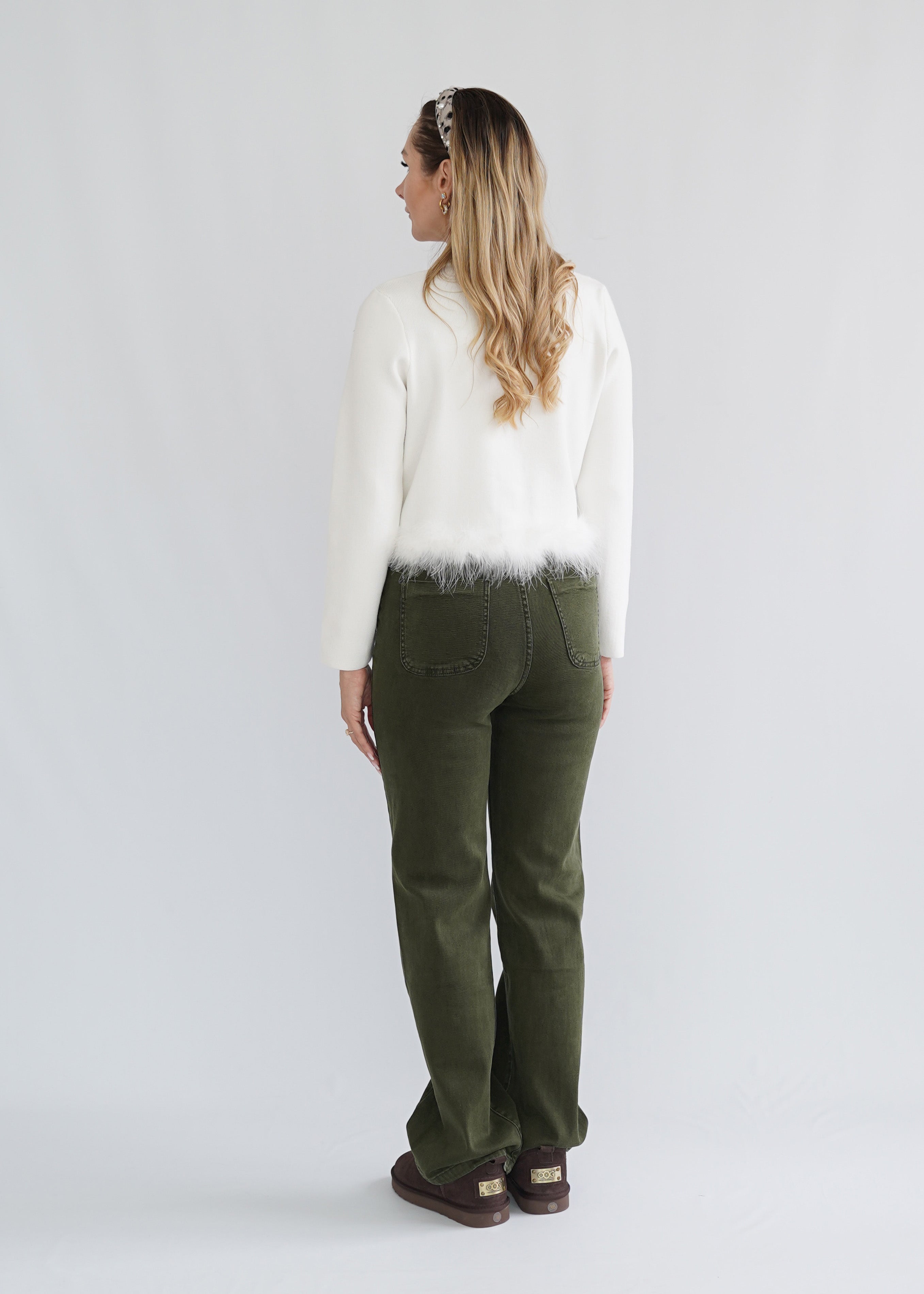 Jeans Hose Olive