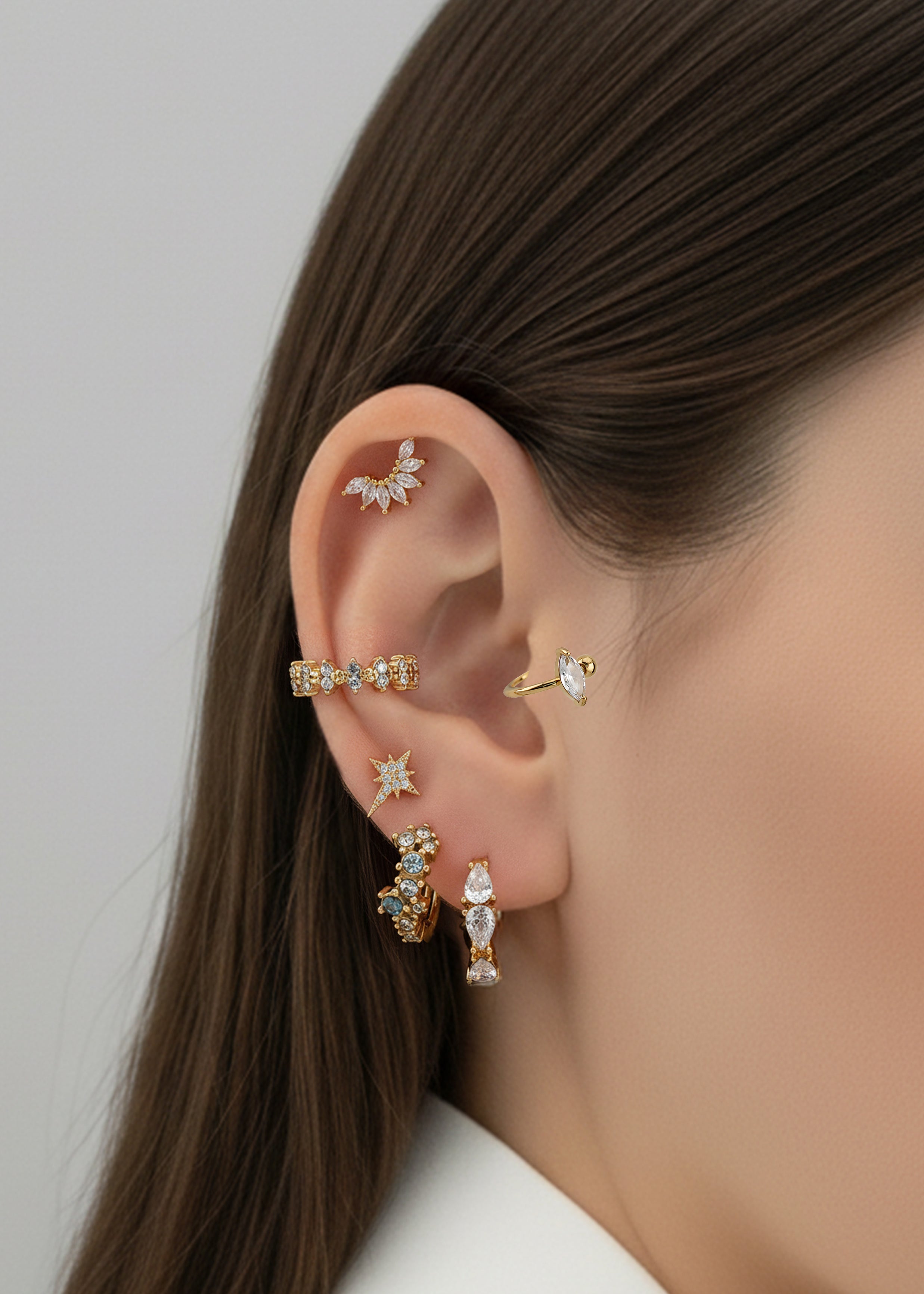 Diamond Drop Earring
