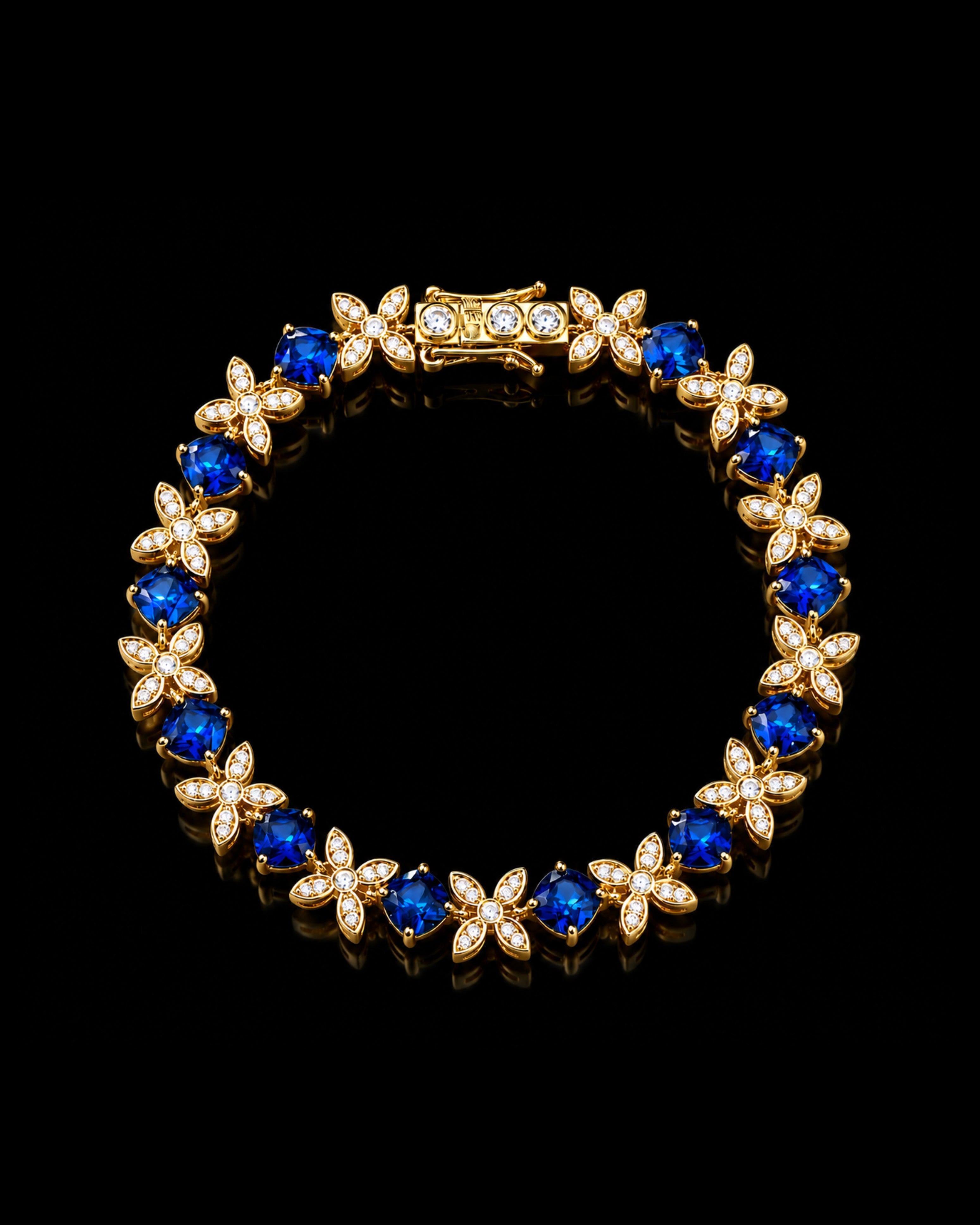 Flower Bracelet Night Lab. Diamonds