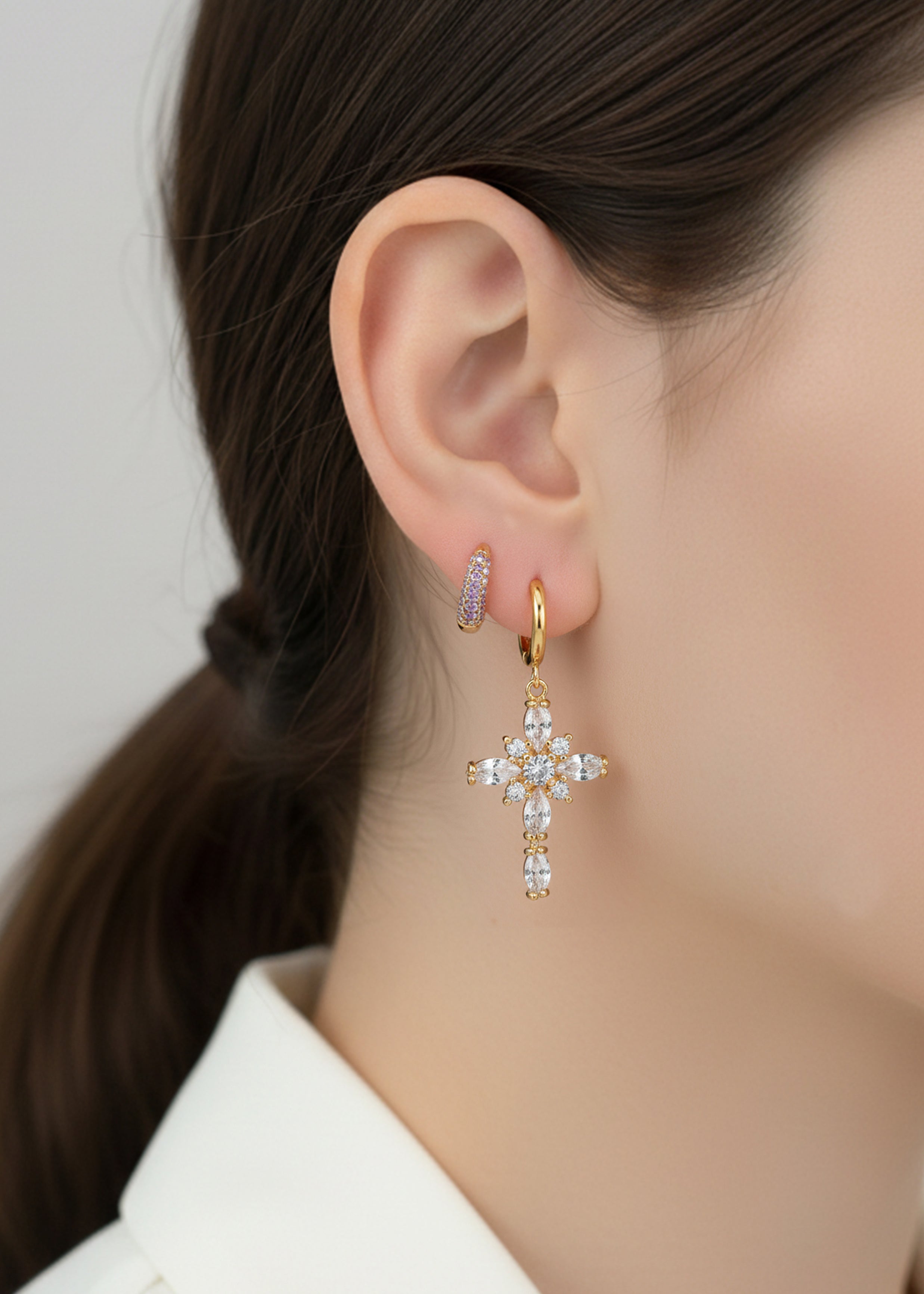 Cross Earring