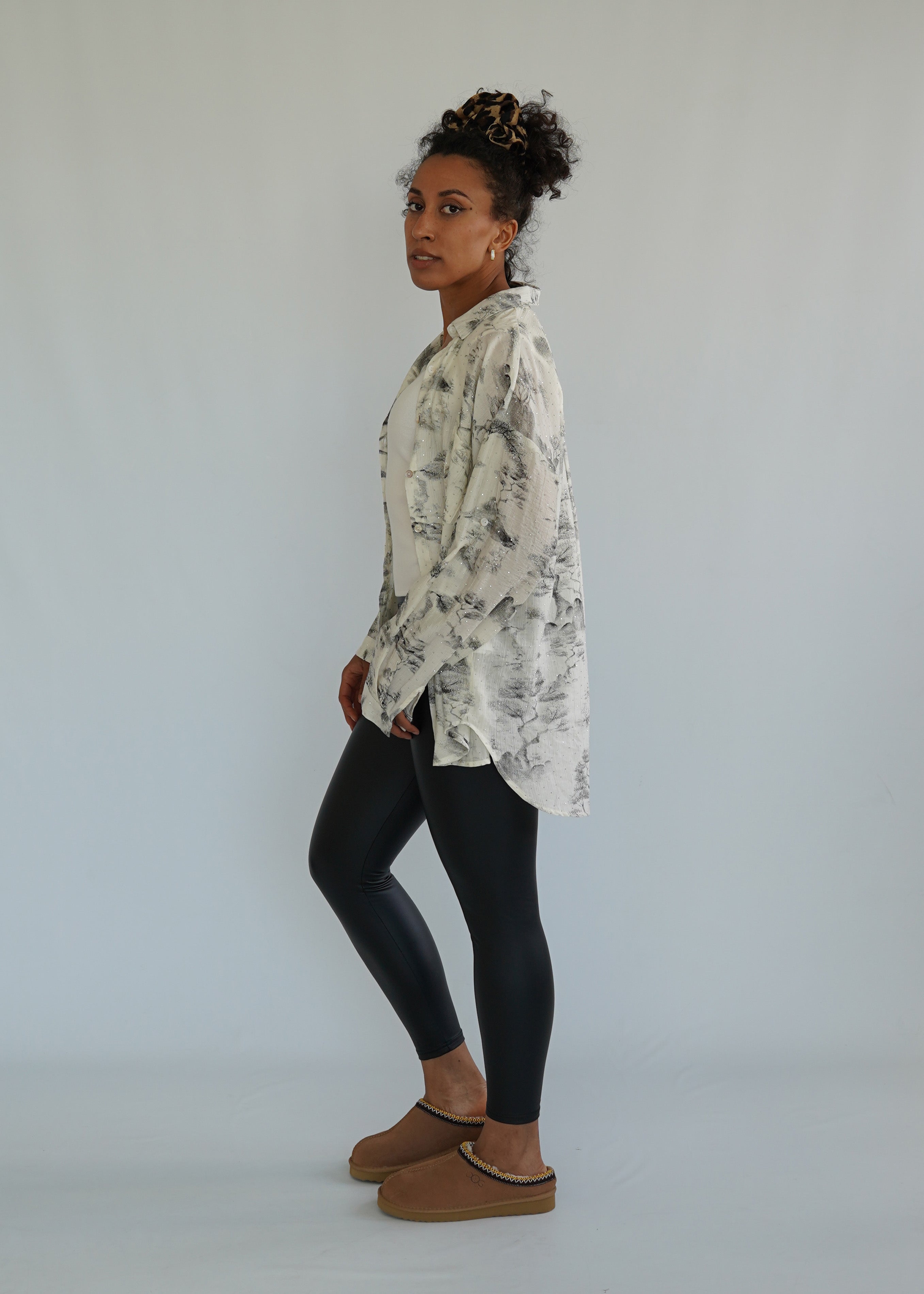 Glitzer Bluse