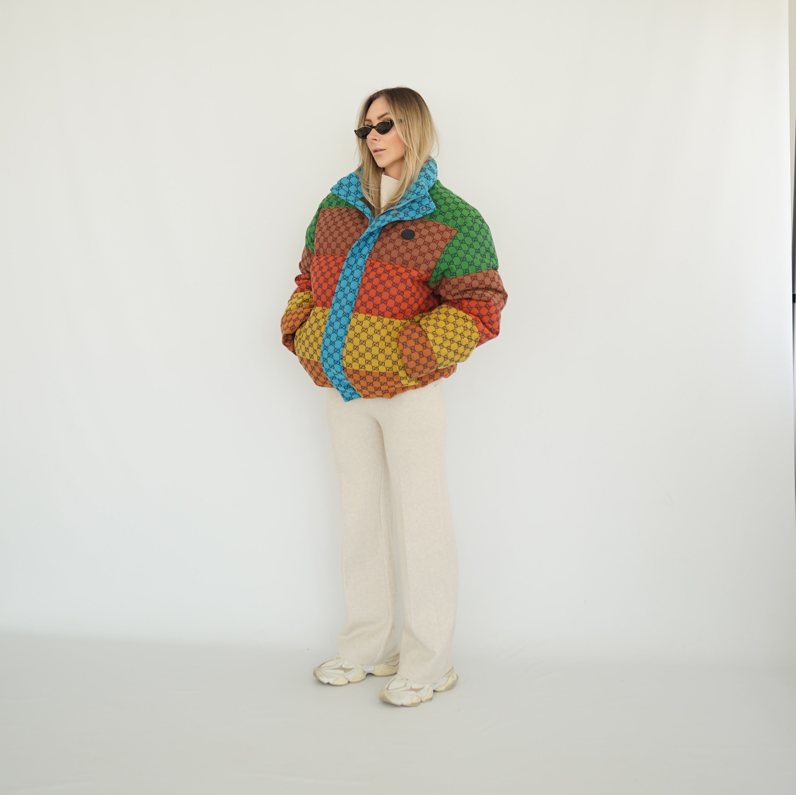 Gucci - Jacke Striped Logo-Jacquard Cotton