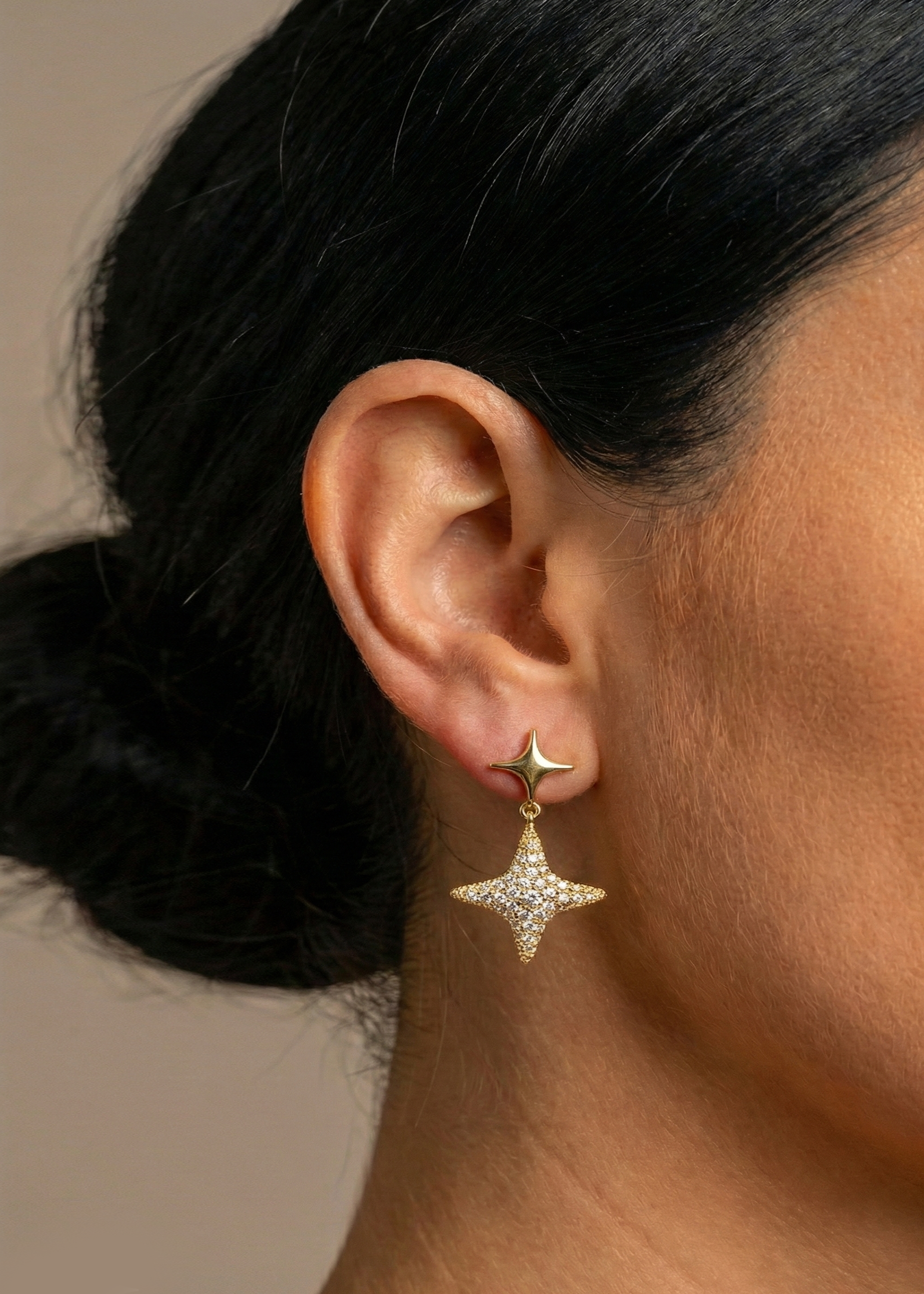 Lux Star Earrings Gold