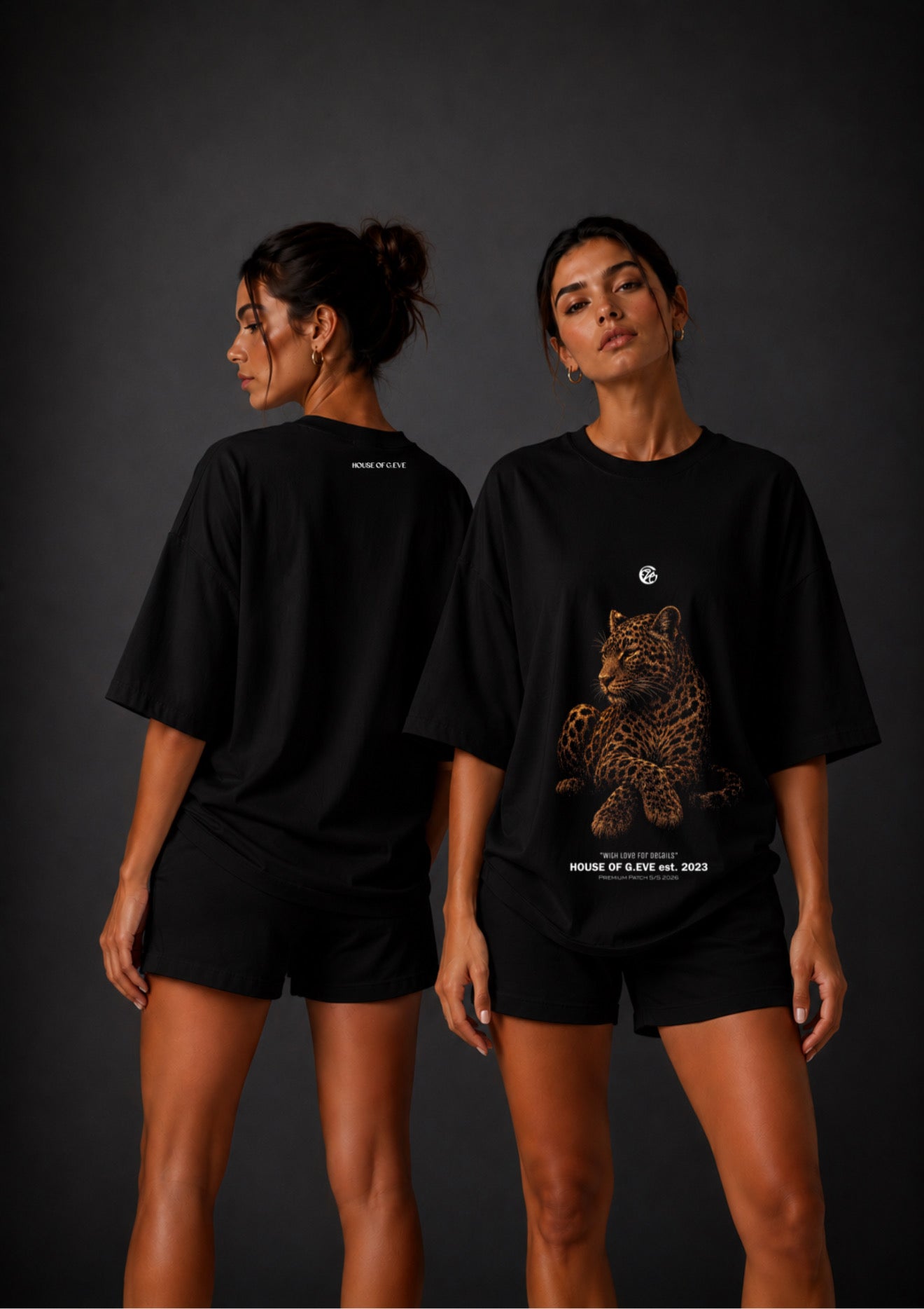 G.EVE 2# Kollektion - Shirt Glitzert Leo