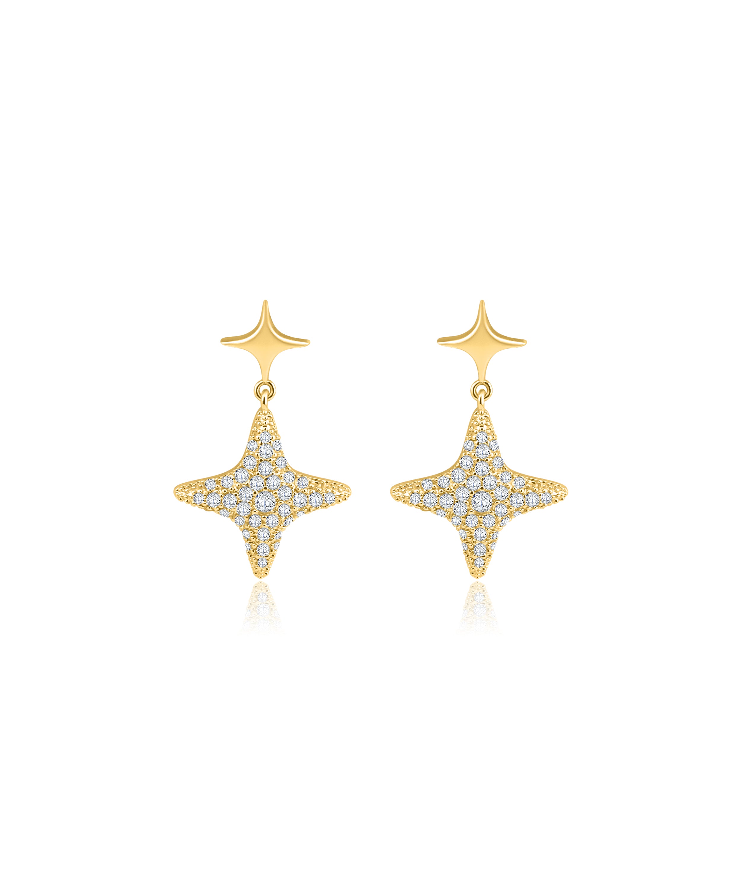 Lux Star Earrings Gold